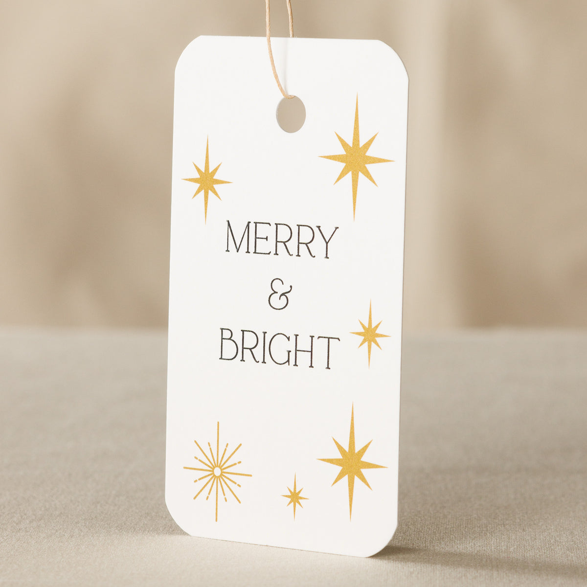 Merry & Bright Gift Tag - 10 Pack