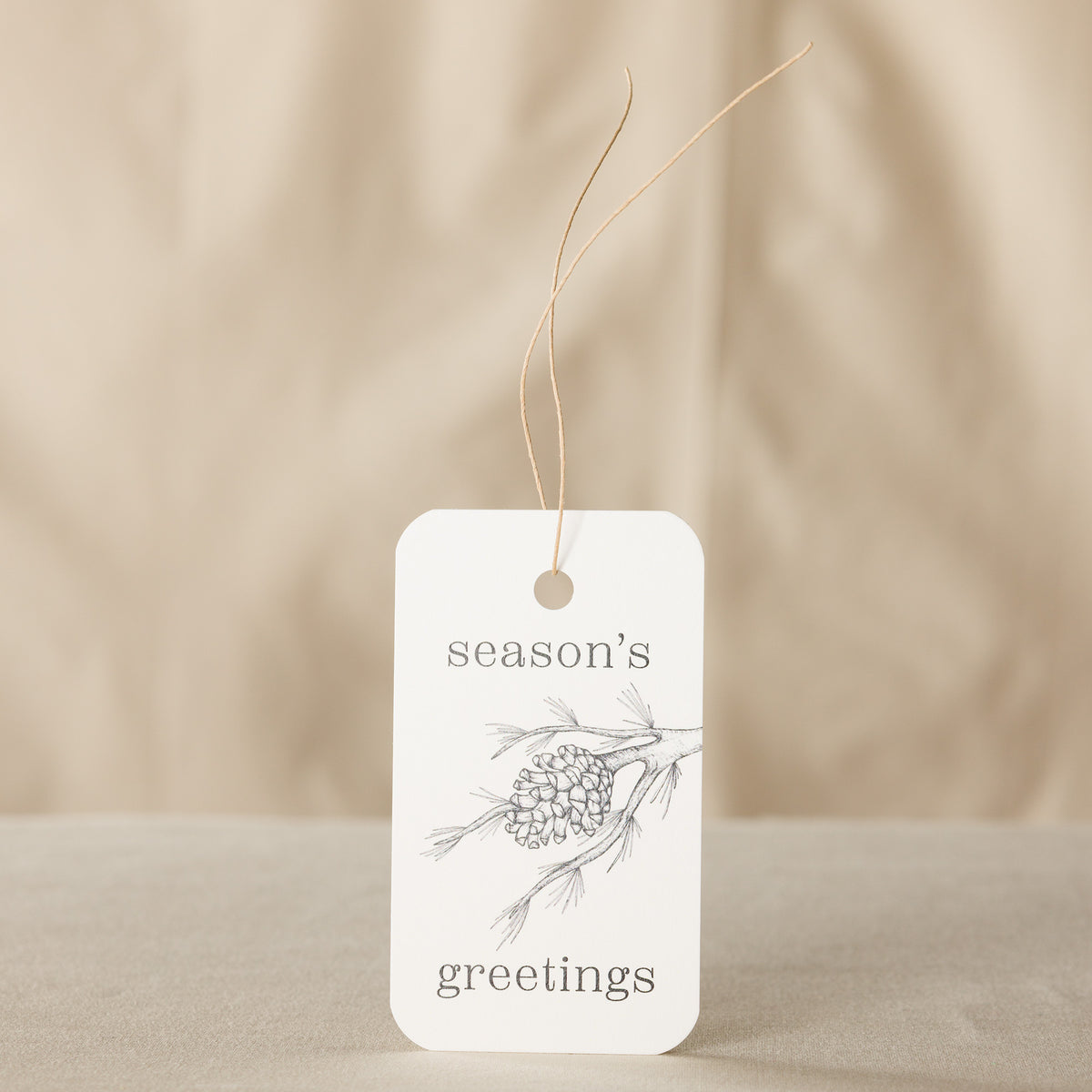 Season's Greetings Gift Tag - 10 Pack