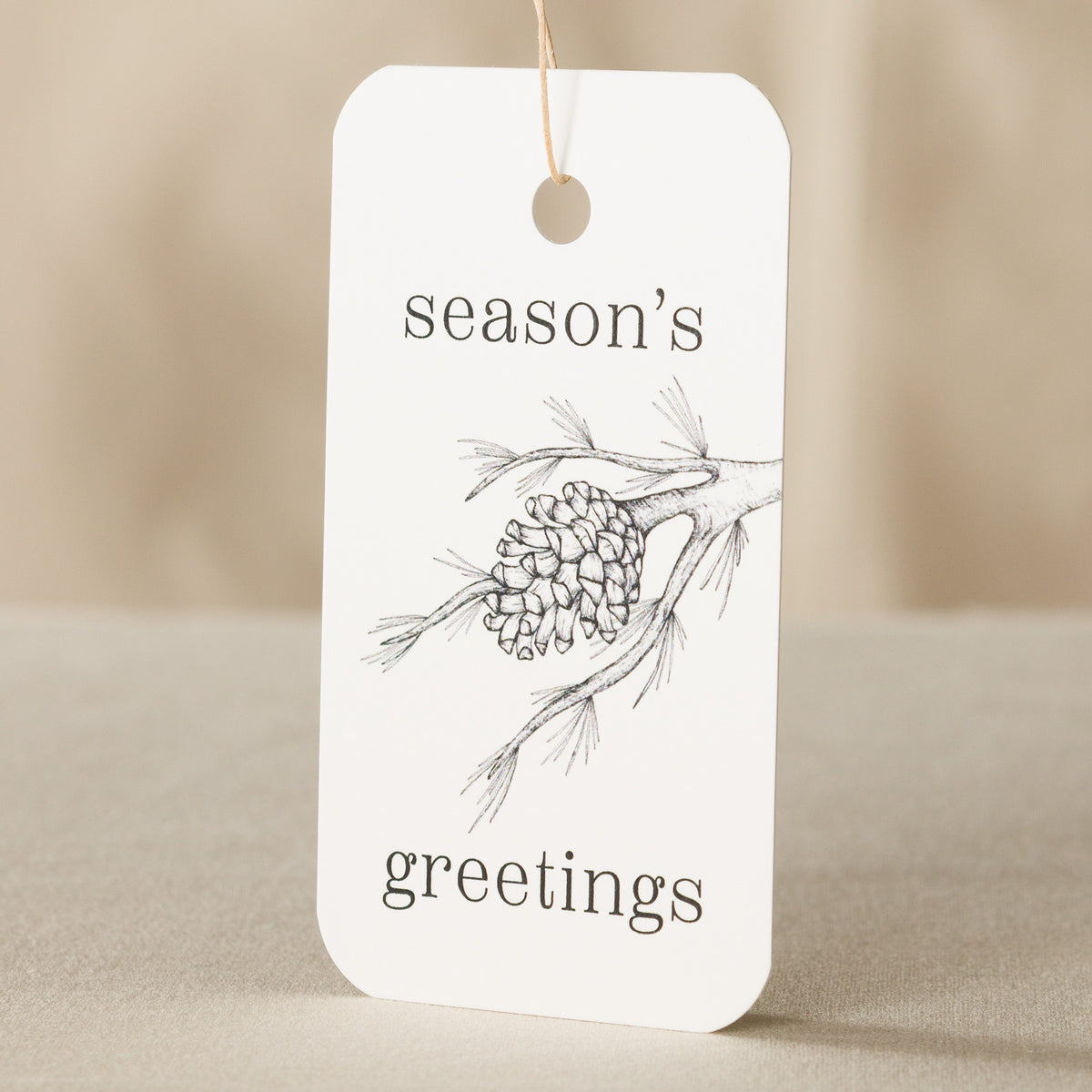 Season's Greetings Gift Tag - 10 Pack