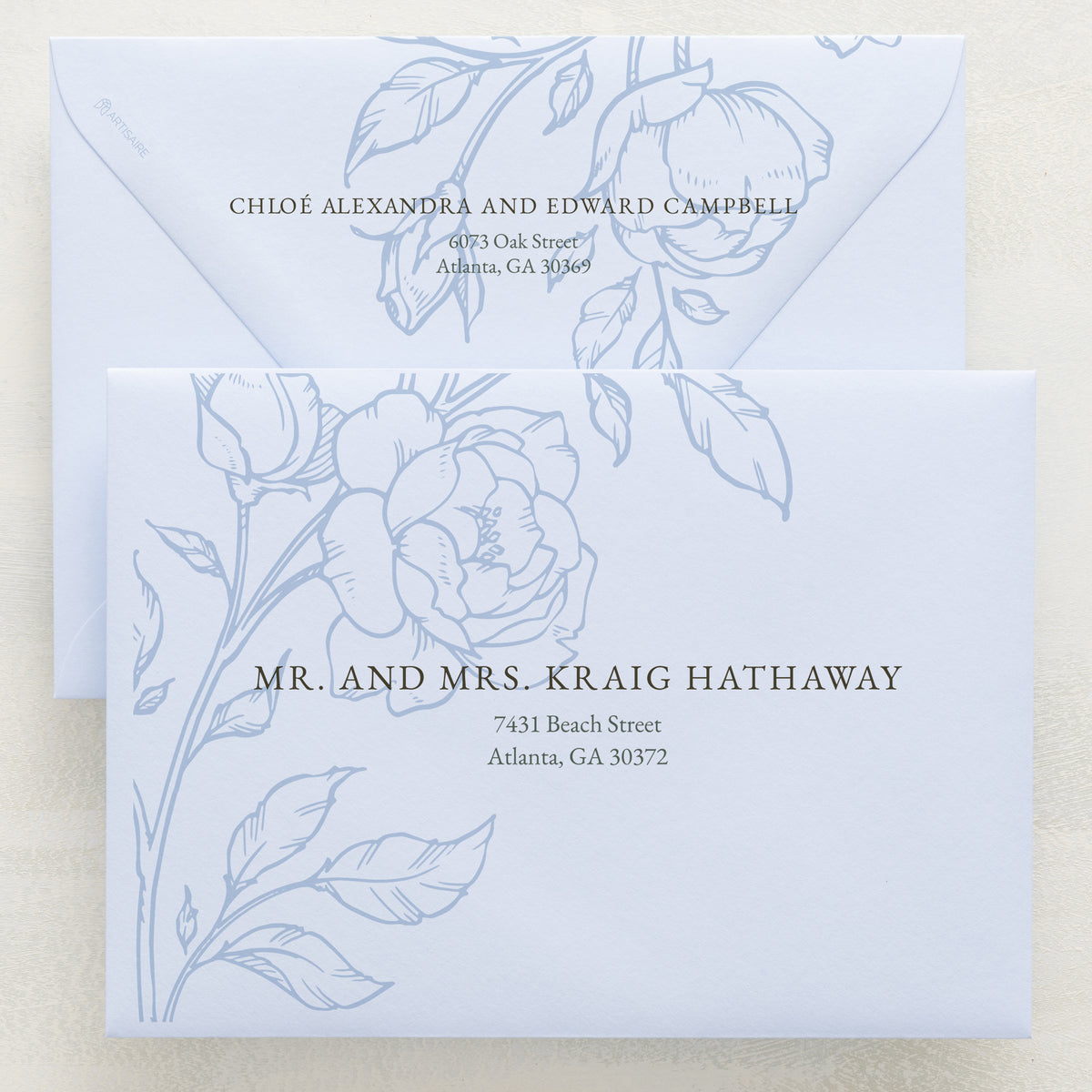 Climbing Roses Addressed Envelopes