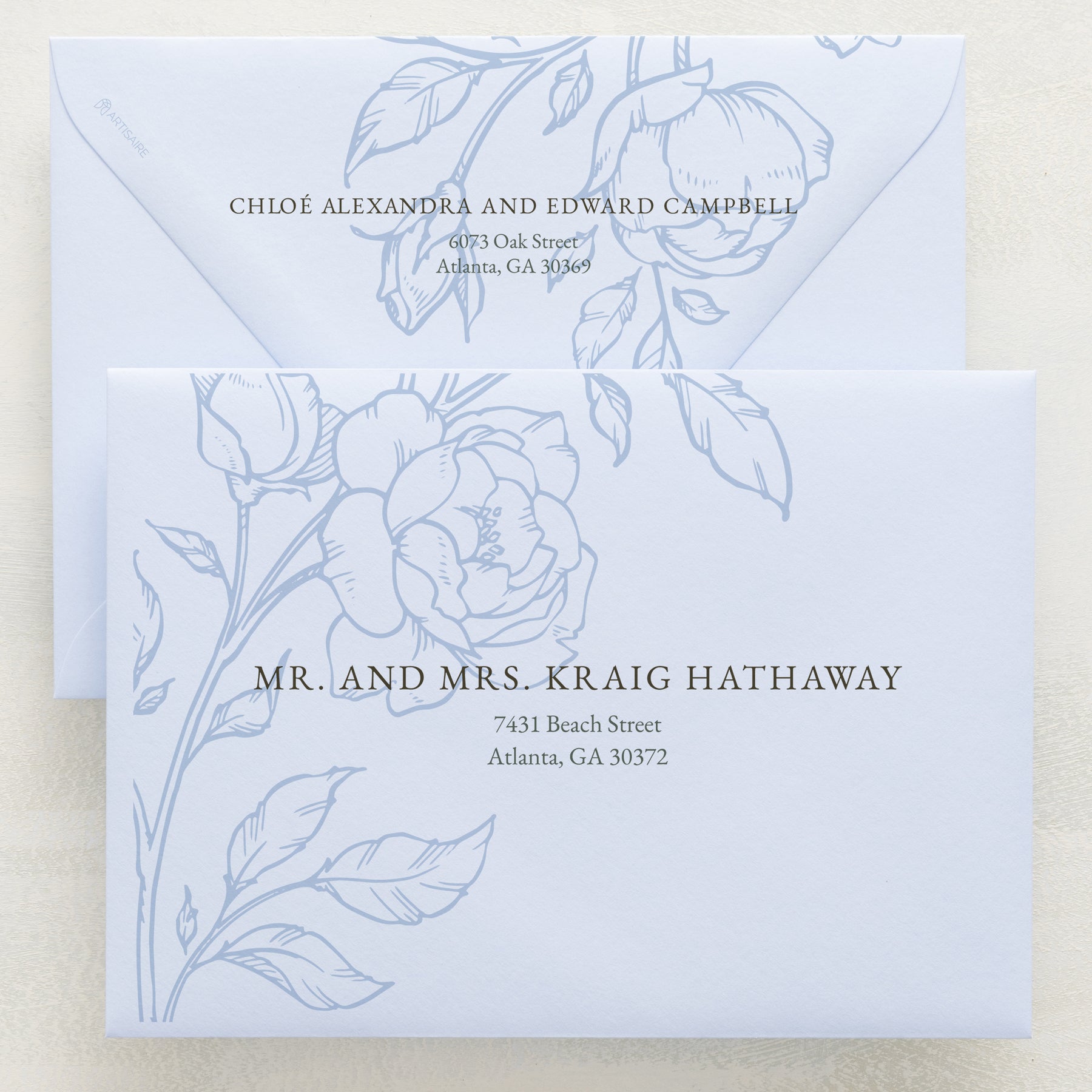 Climbing Roses Addressed Envelopes