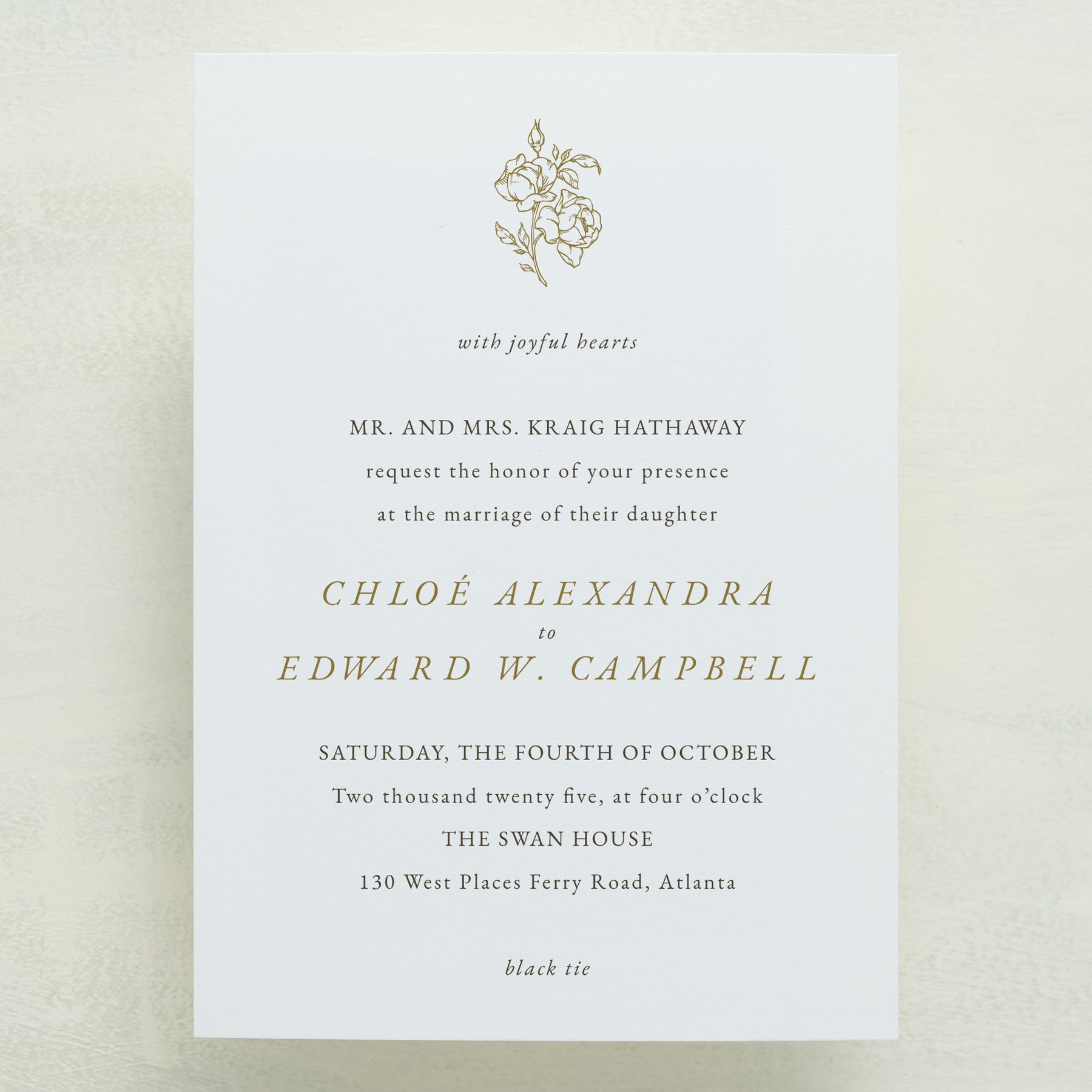 Climbing Roses Wedding Invitations