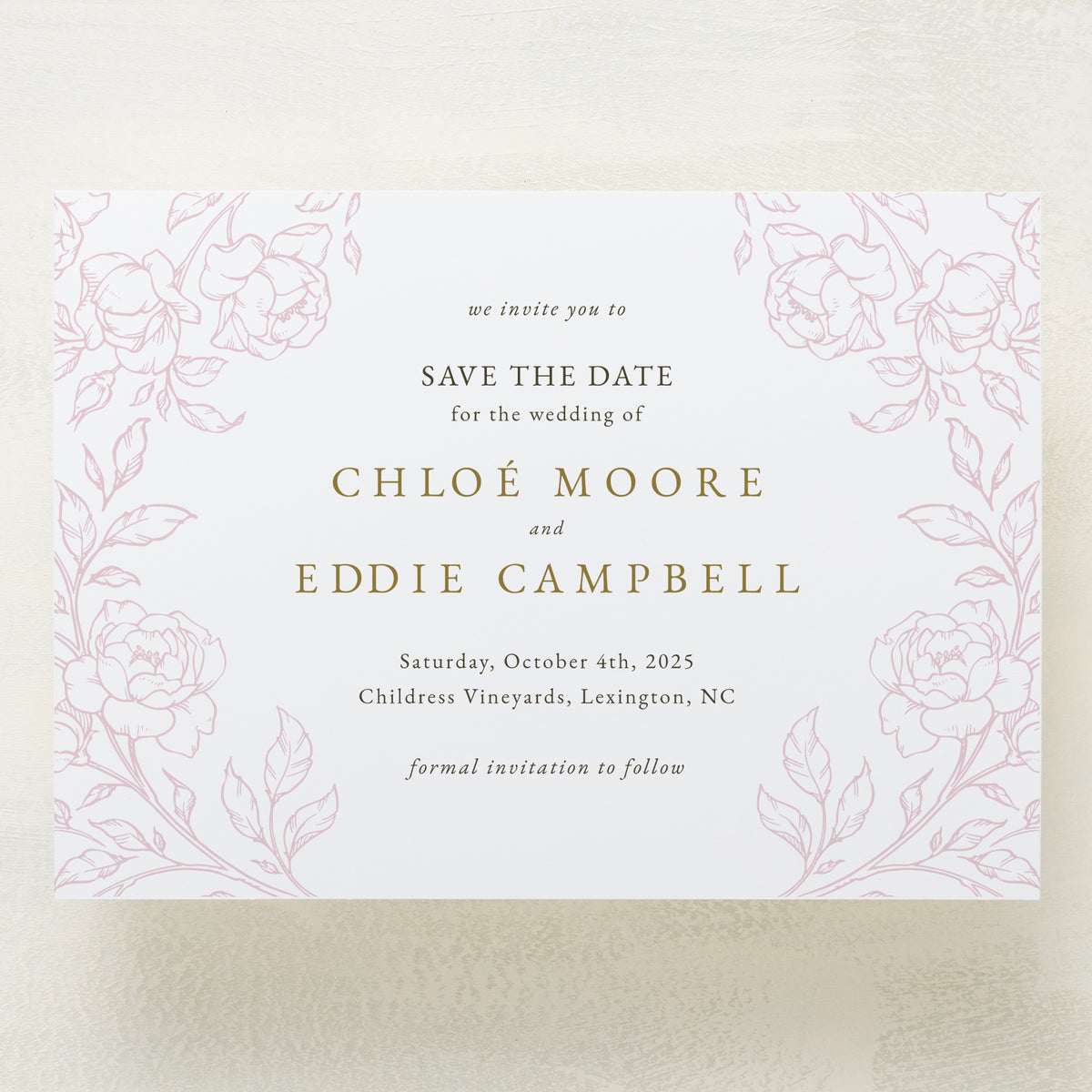 Climbing Roses Save The Date