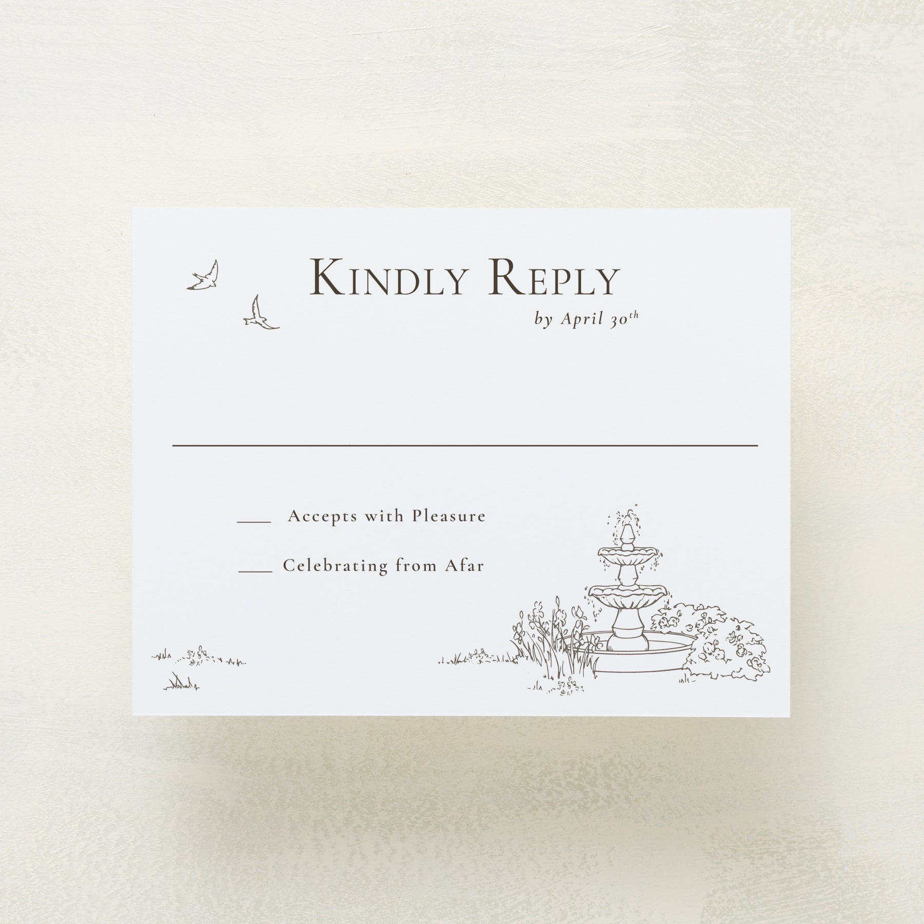 Swan Lake RSVP Cards