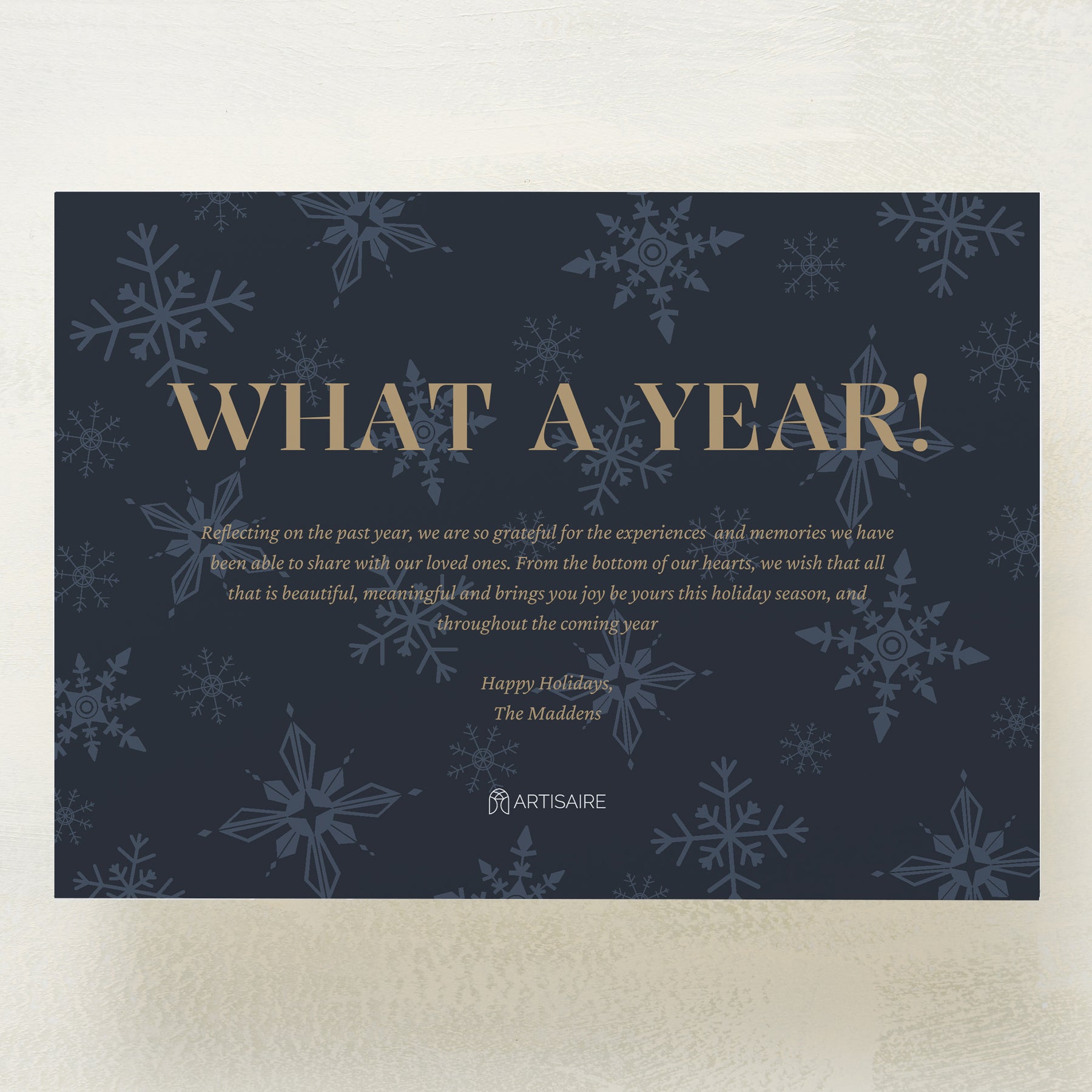 Snowflake Serenade Holiday Postcard