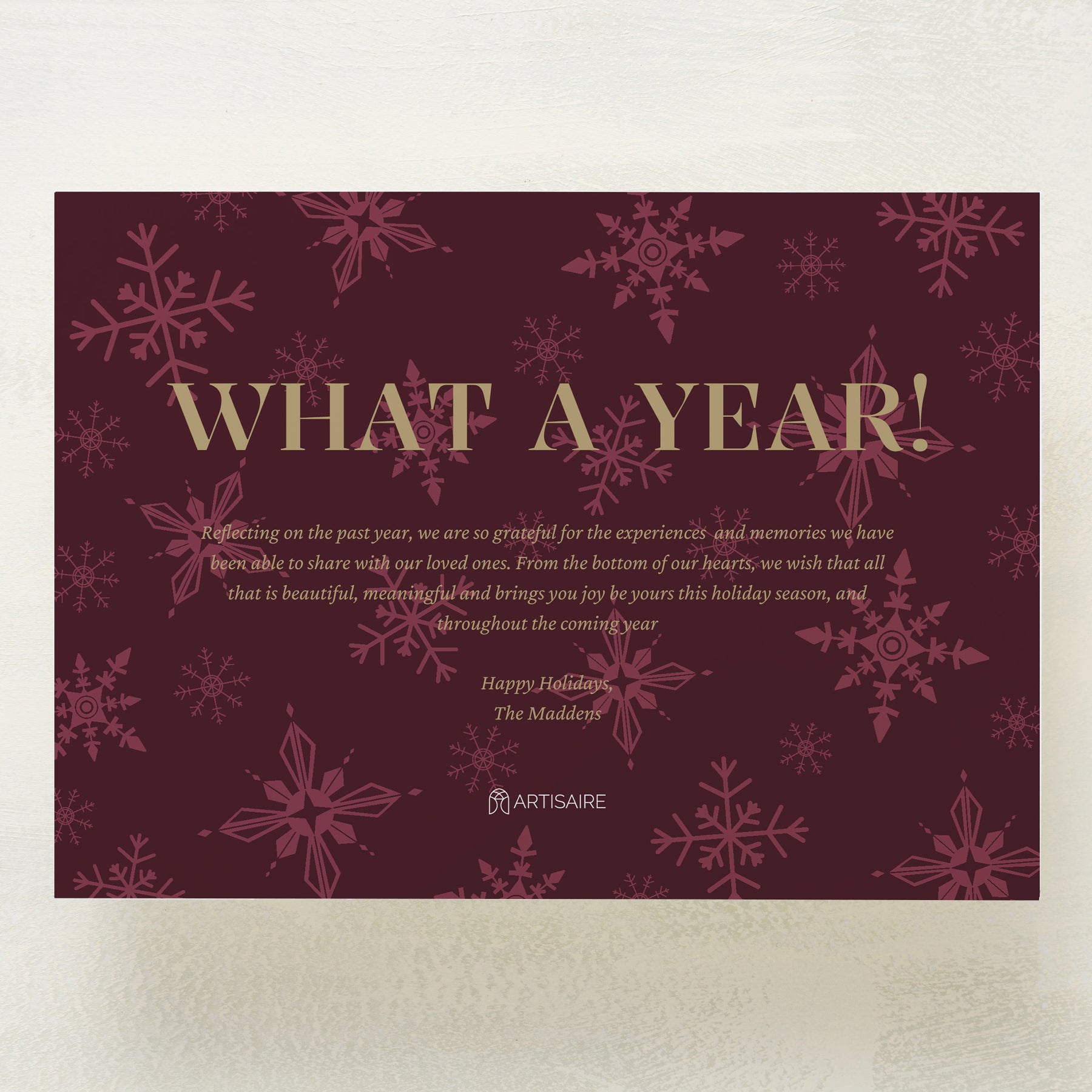 Snowflake Serenade Holiday Postcard
