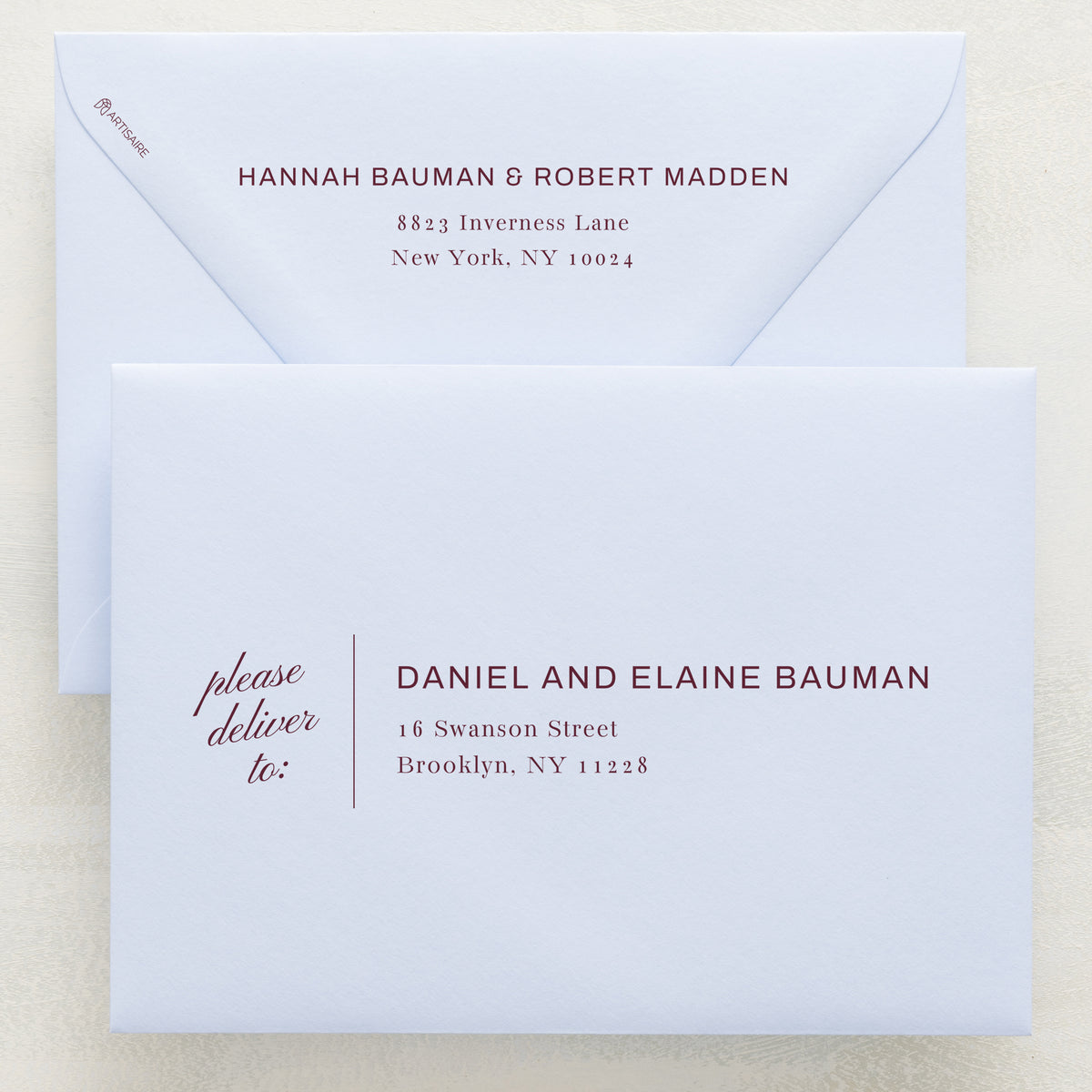 Family Traditions Addressed Envelopes