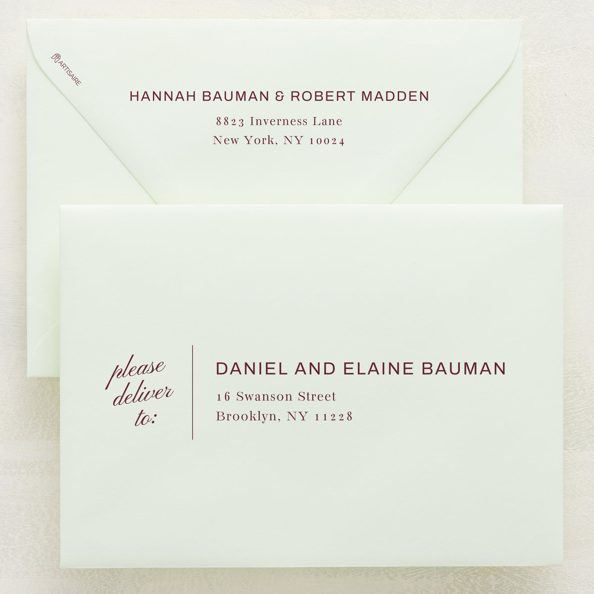 Family Traditions Addressed Envelopes