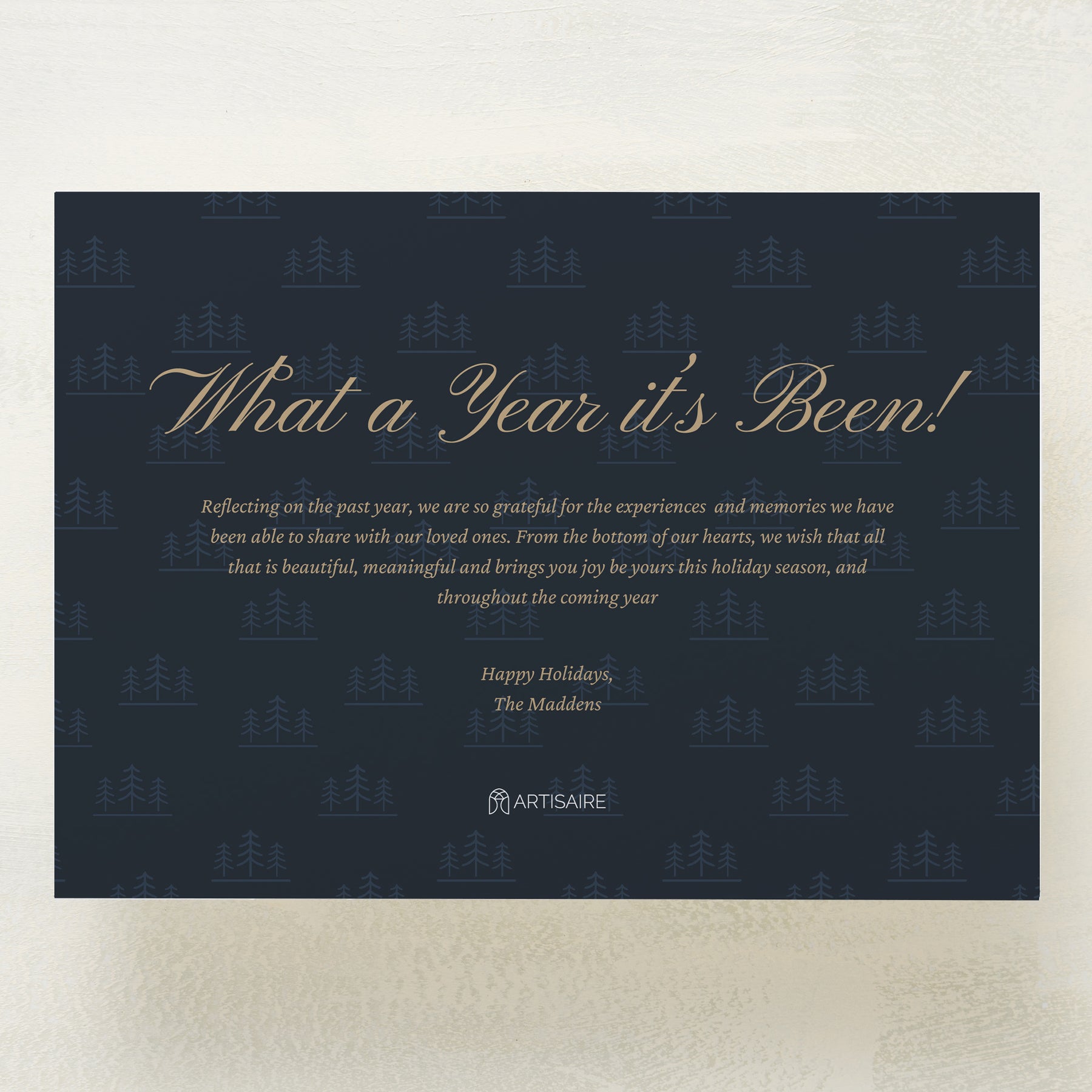 Joyous Pines Holiday Postcard