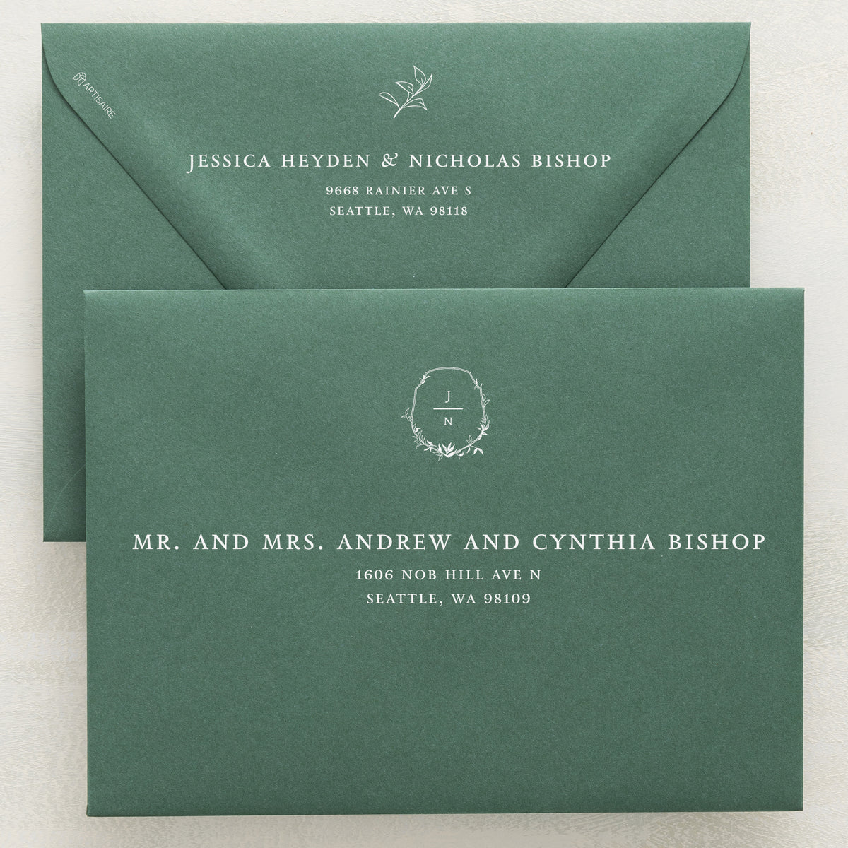 Monarch Addressed Envelopes