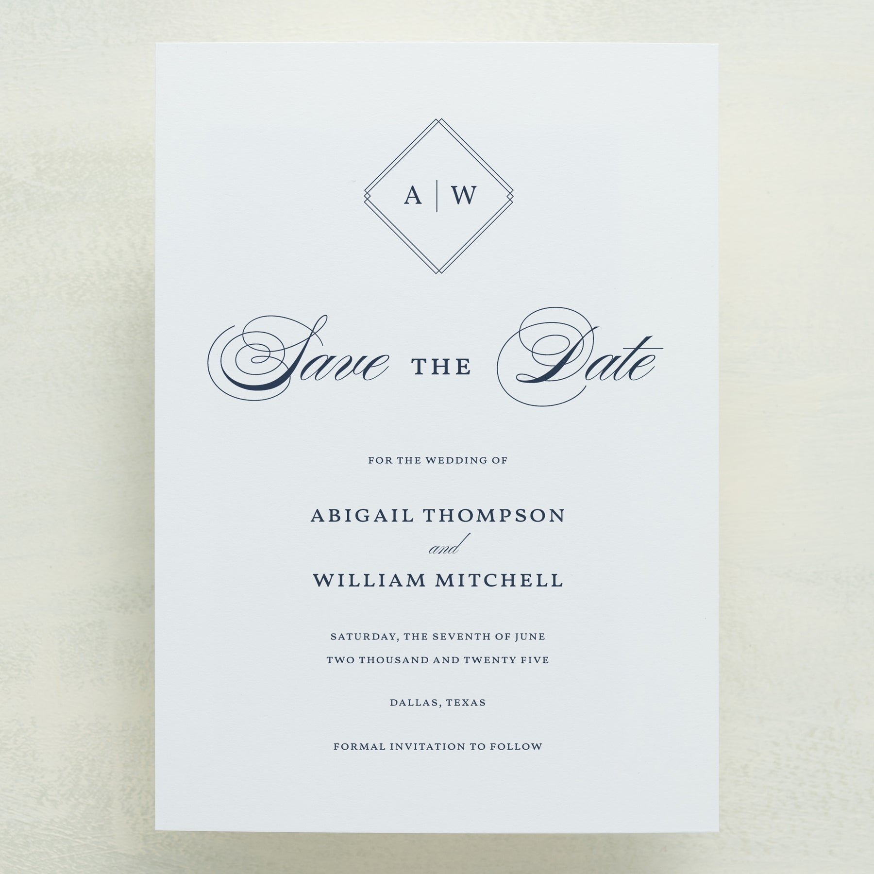 Always Traditional Save The Date
