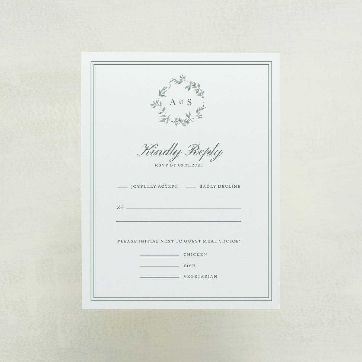 Enchantment RSVP Cards