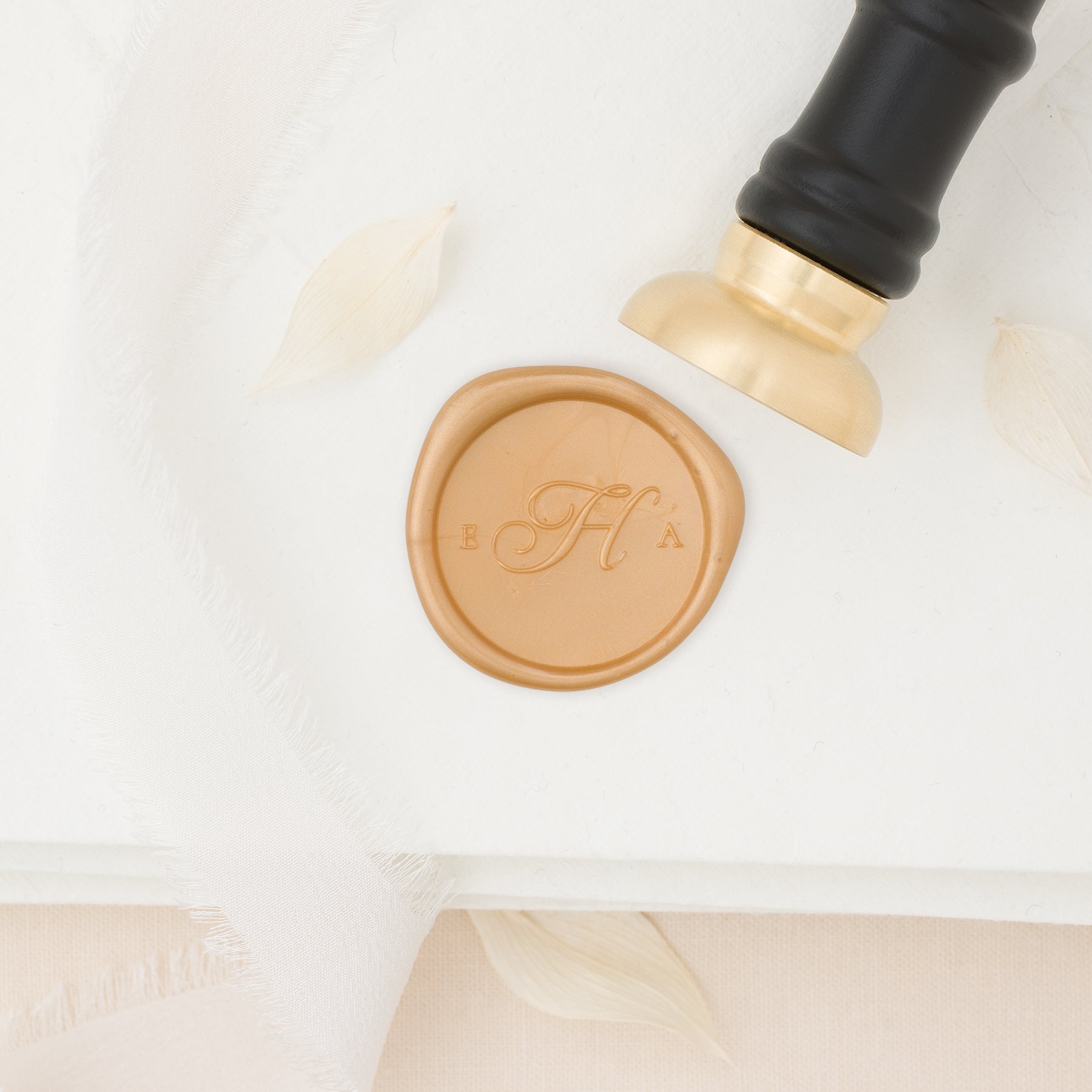 Monroe Monogram Wax Stamp