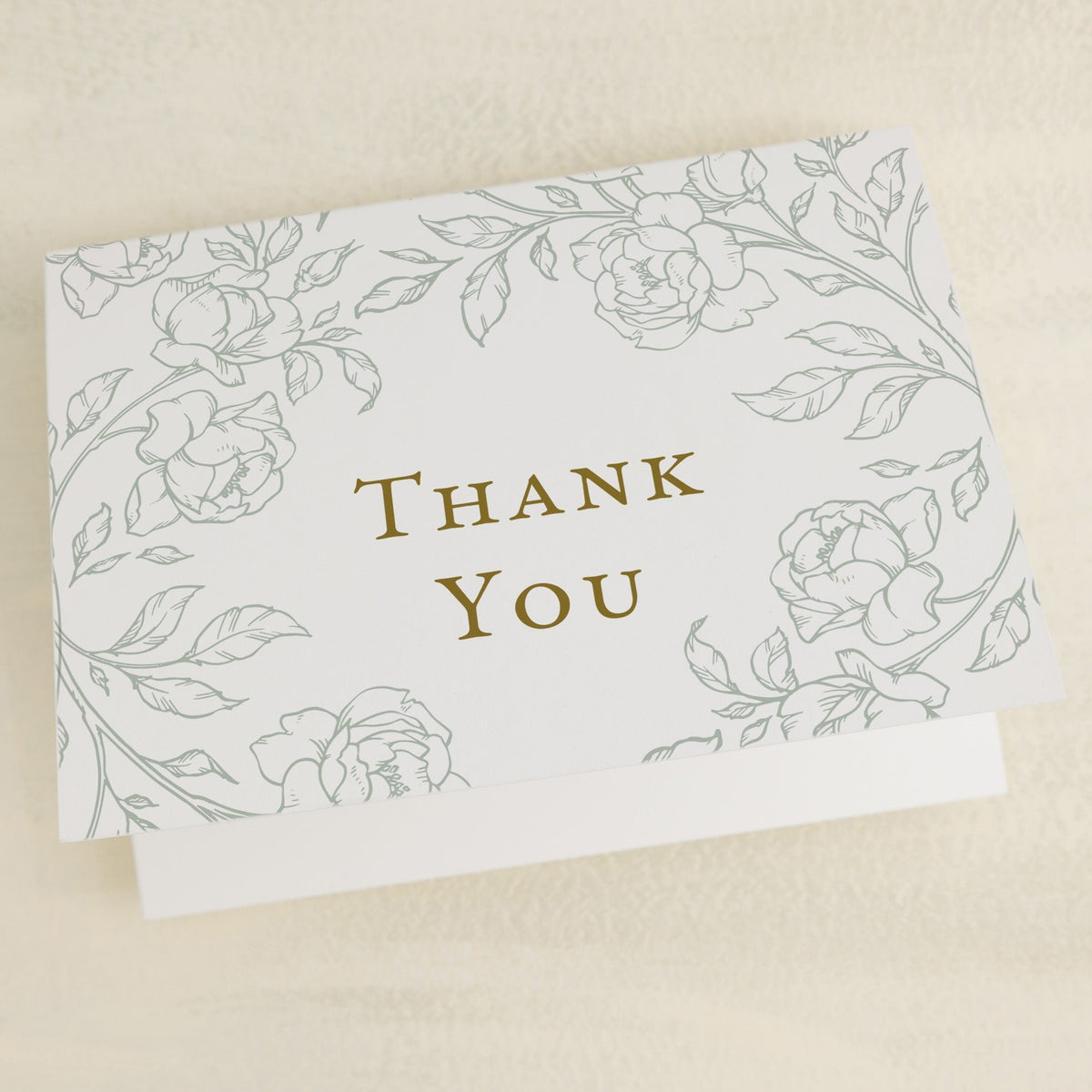 Climbing Roses Thank You Card
