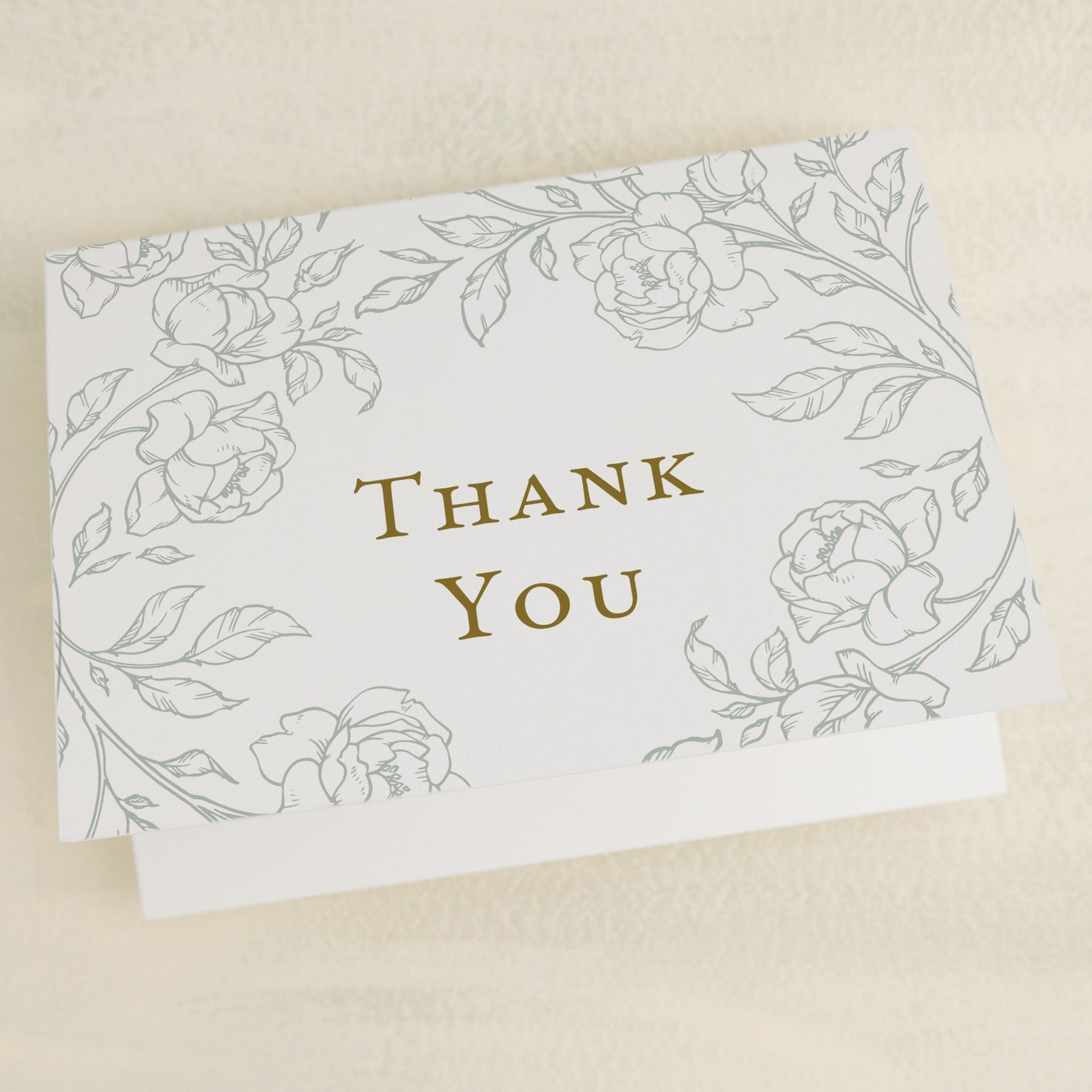 Climbing Roses Thank You Card