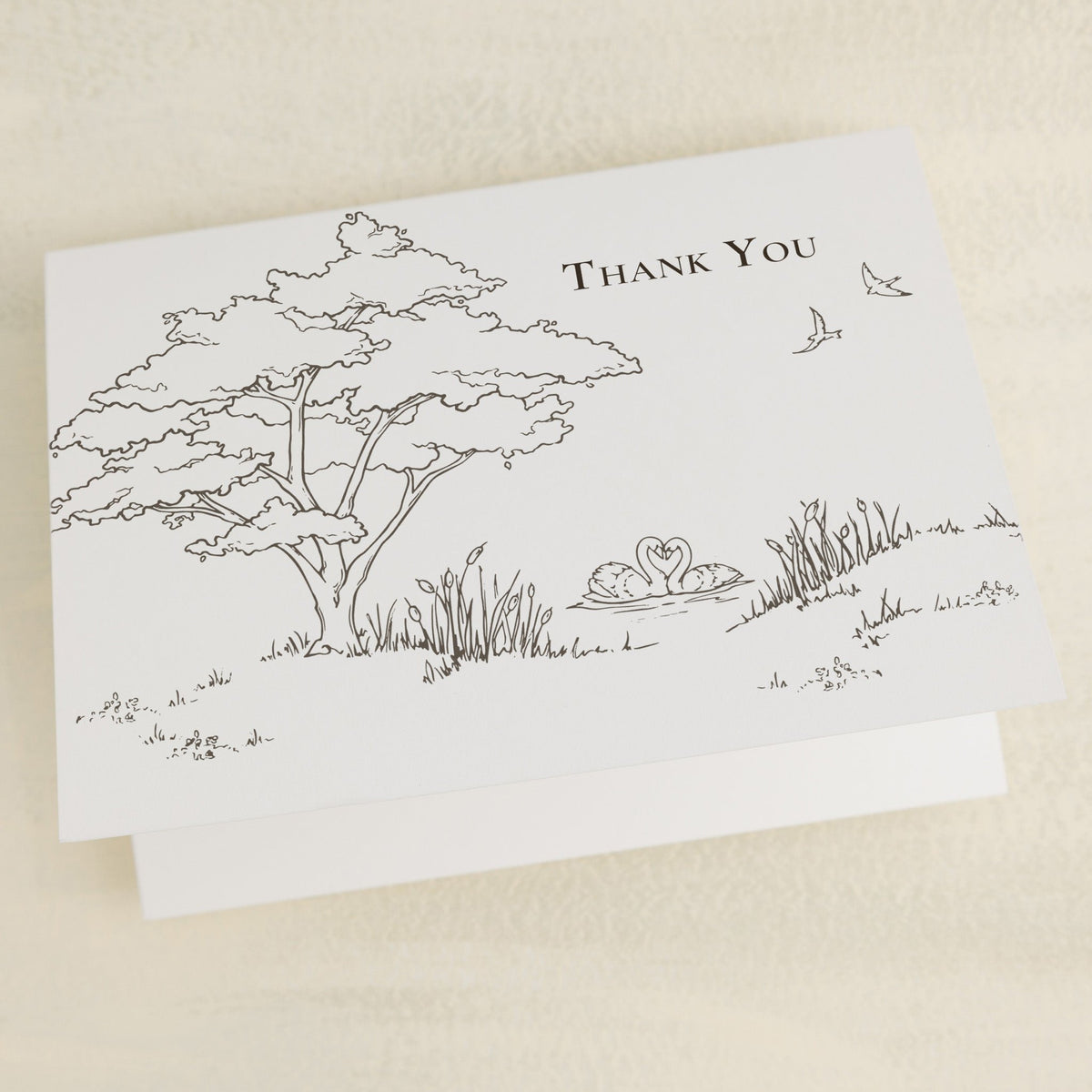 Swan Lake Thank You Card