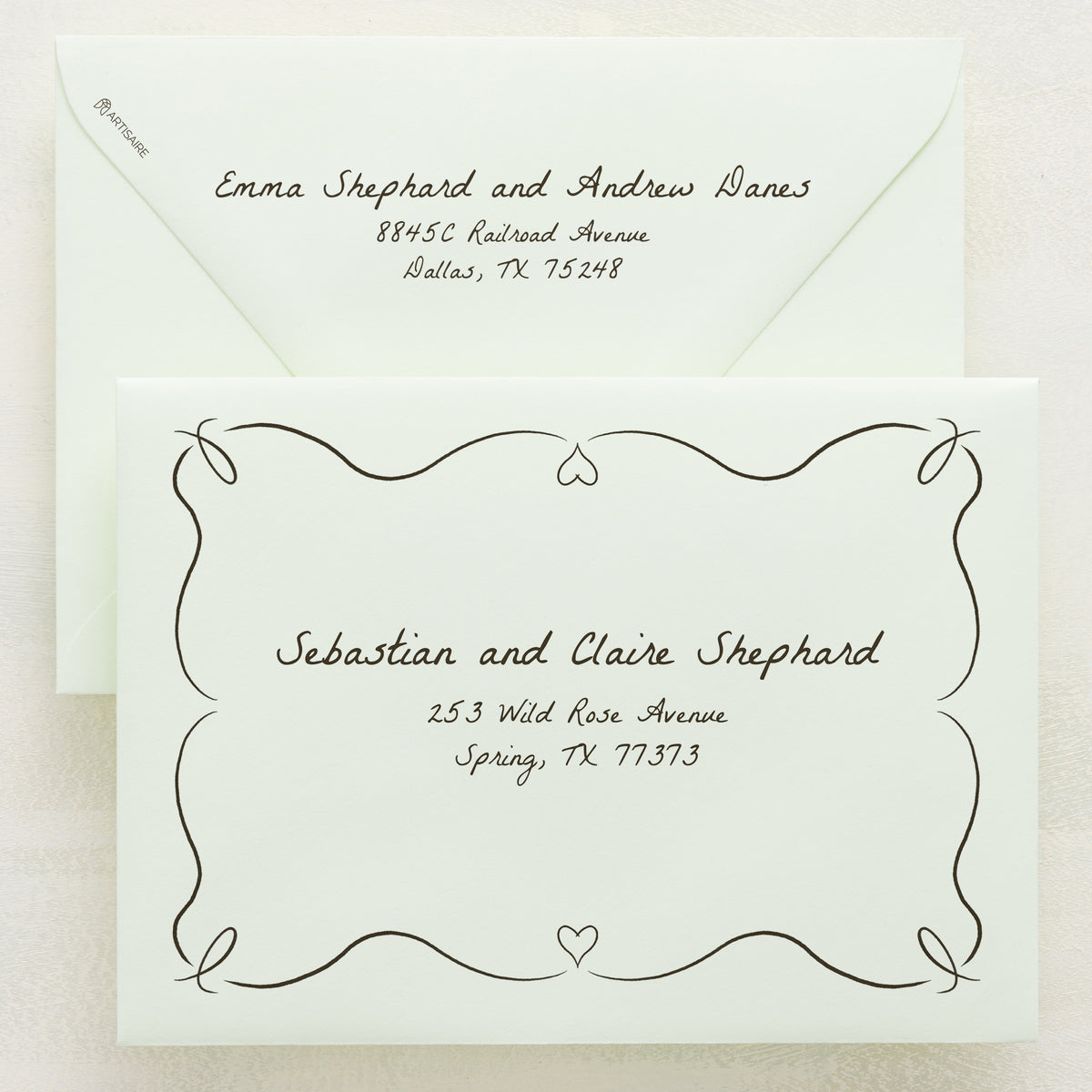 Scribble Addressed Envelopes