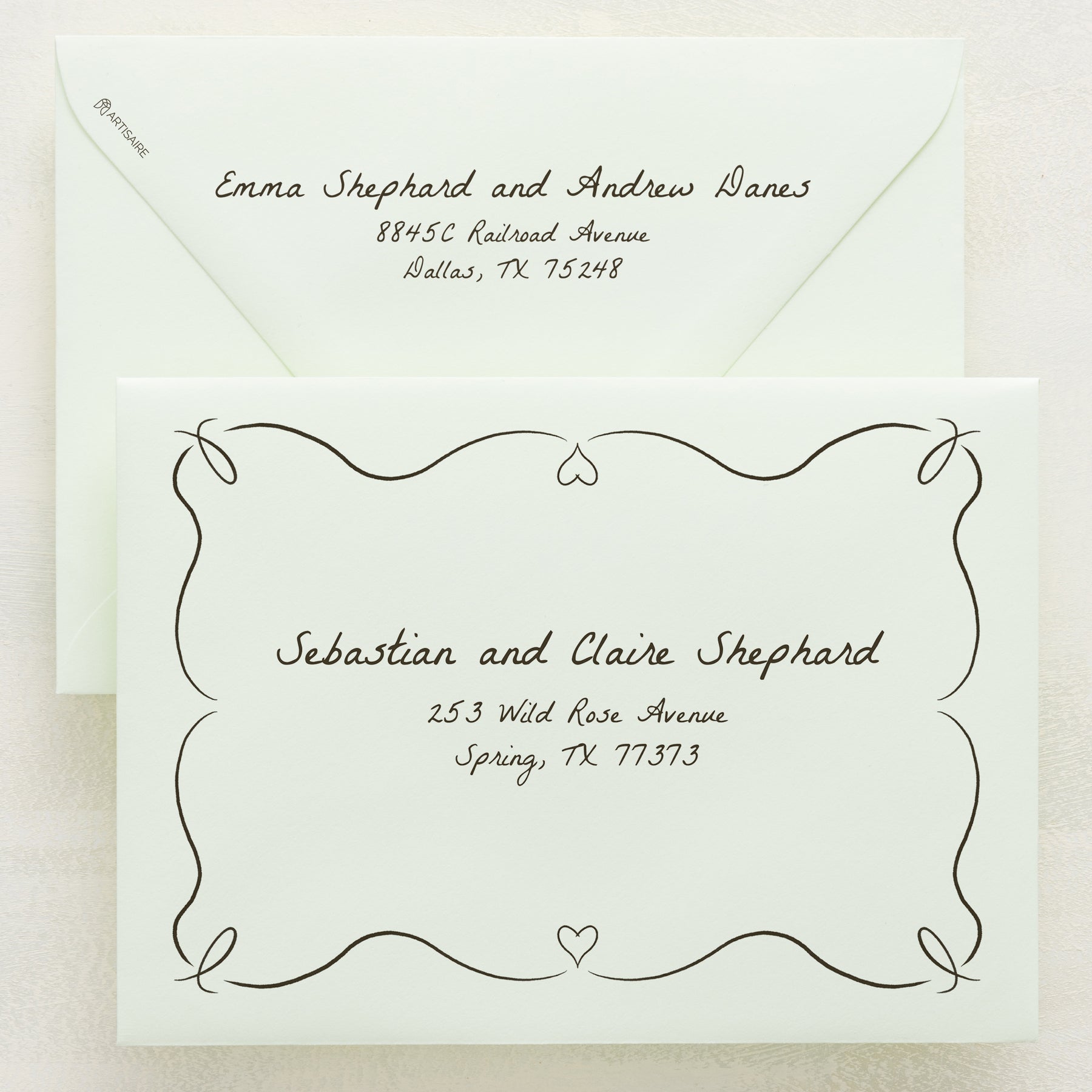 Scribble Addressed Envelopes
