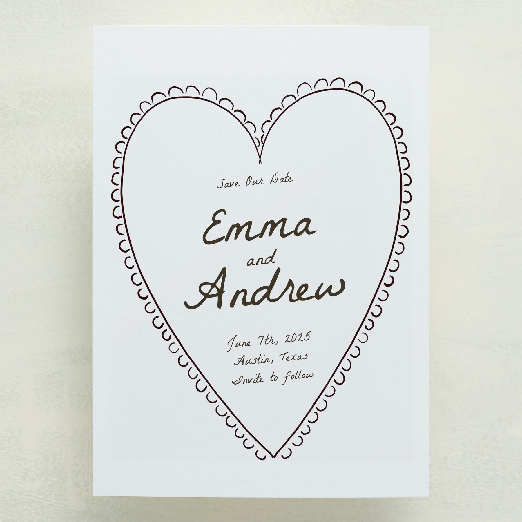 Scribble Save The Date