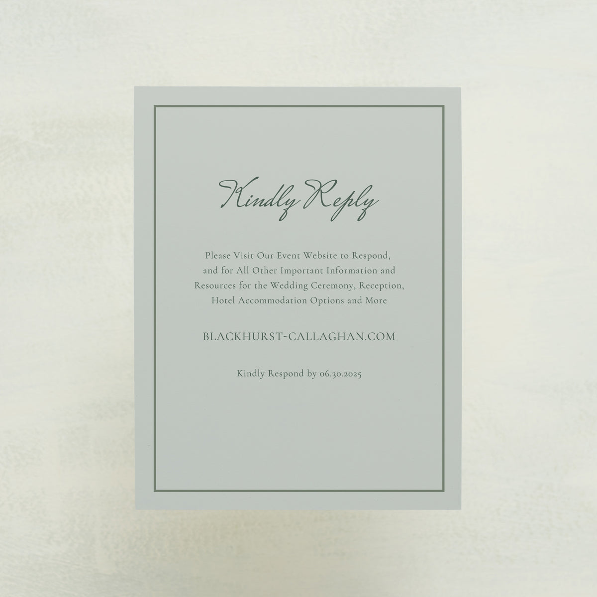 Midsummer Digital RSVP Card