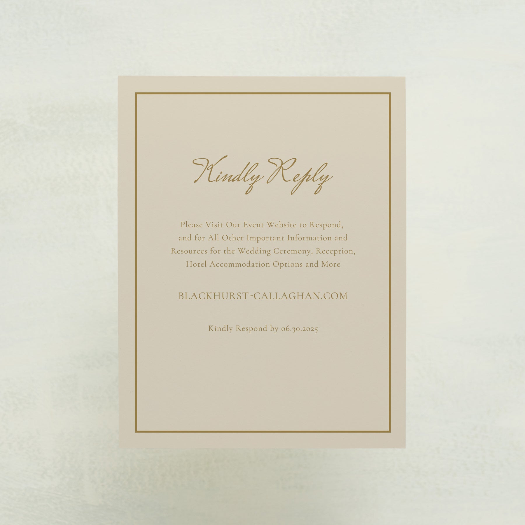 Midsummer Digital RSVP Card
