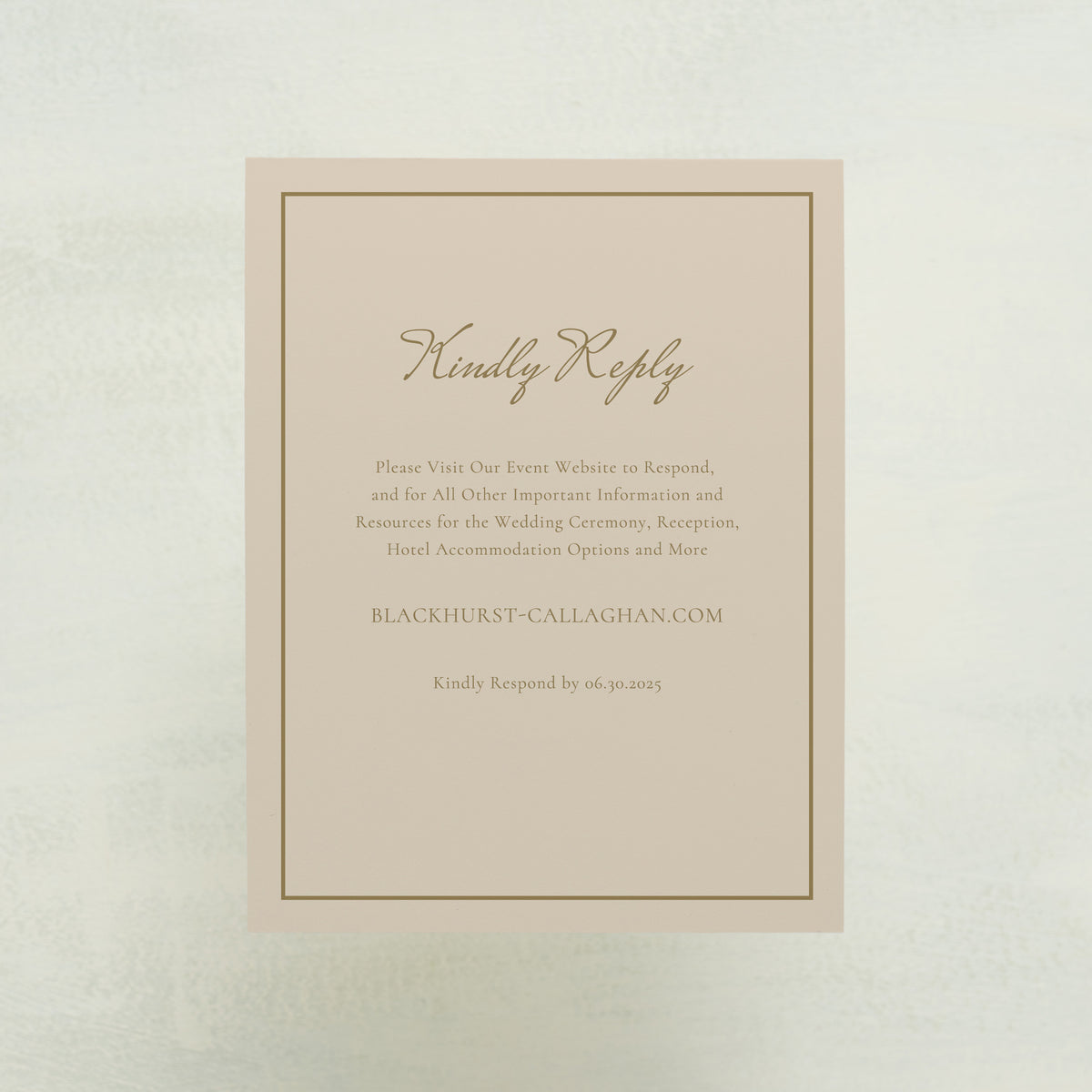 Midsummer Digital RSVP Card