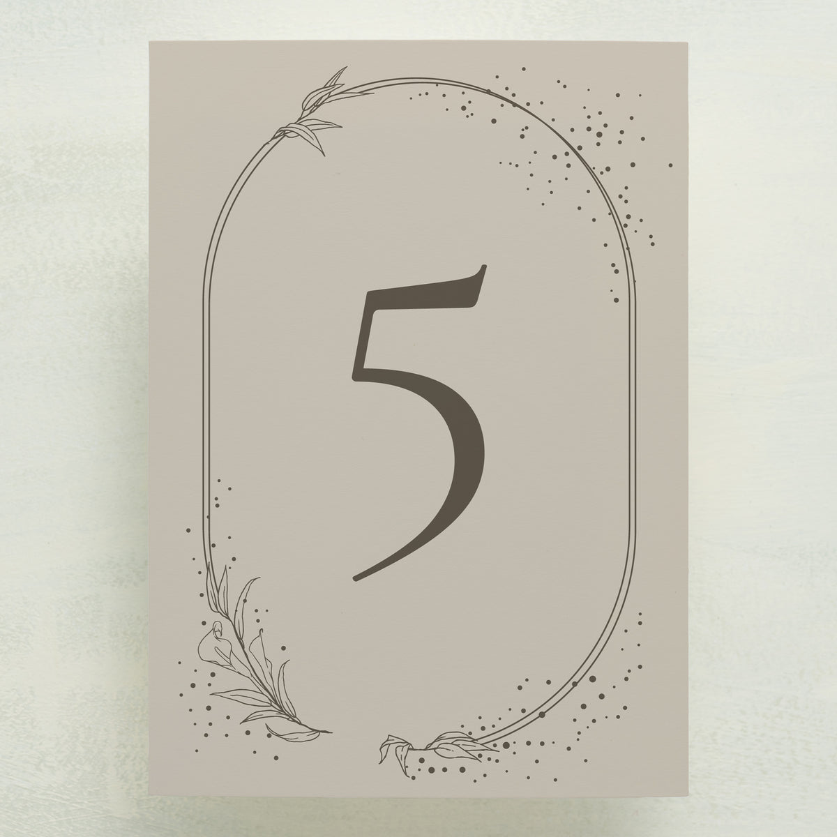 Full Bloom Table Number