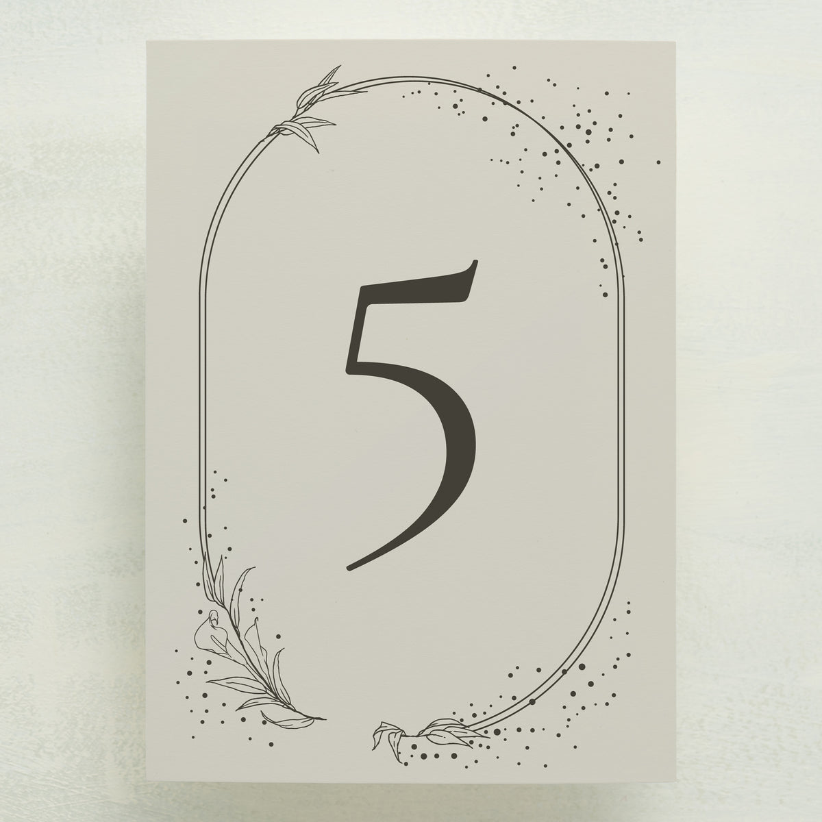 Full Bloom Table Number