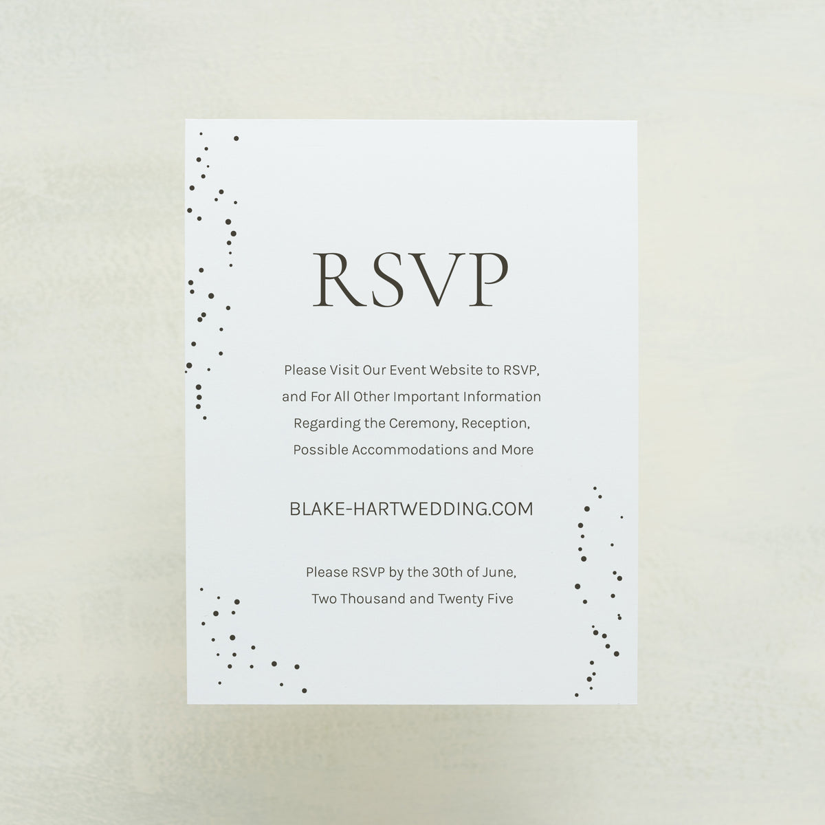 Full Bloom Digital RSVP Card