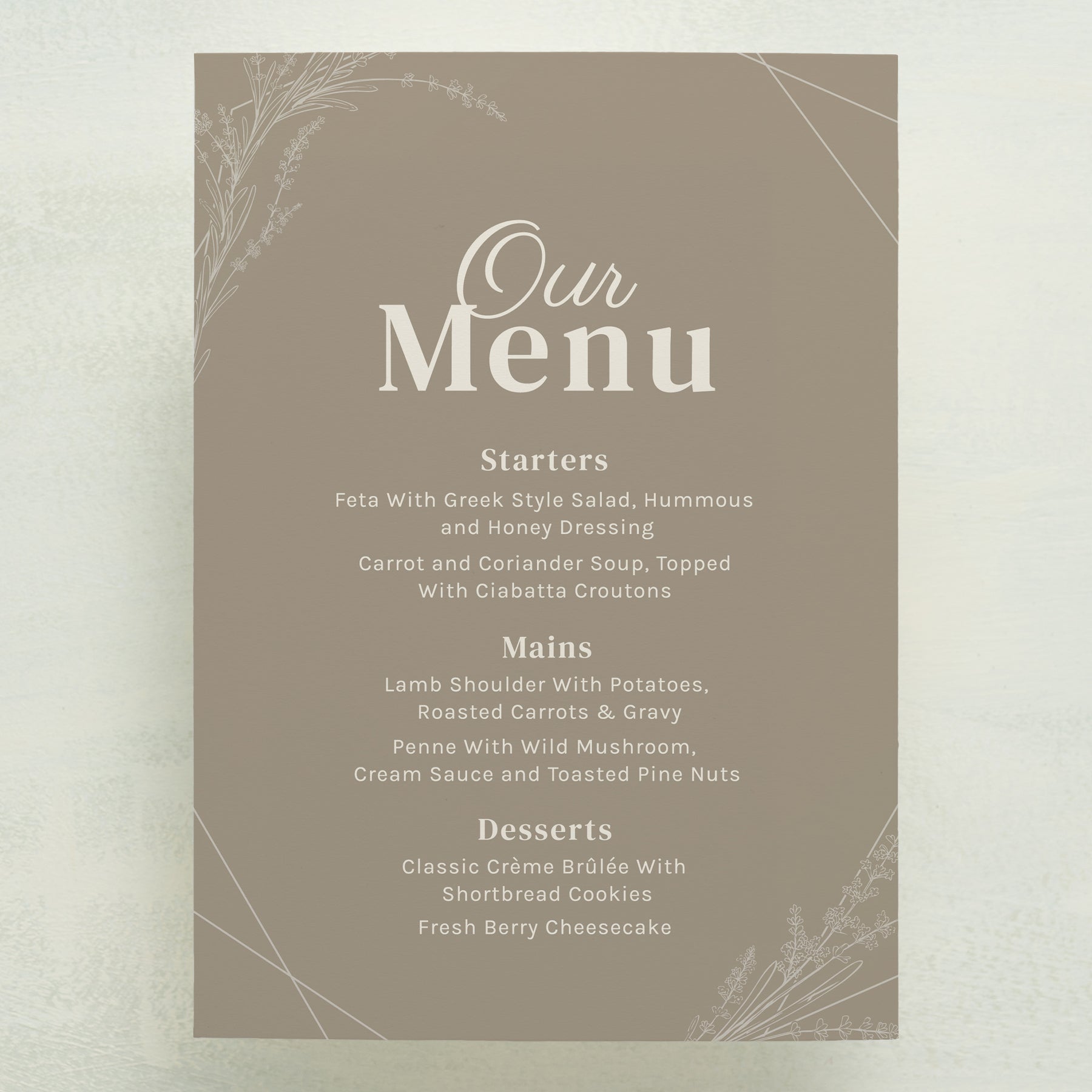 Boundless Menu