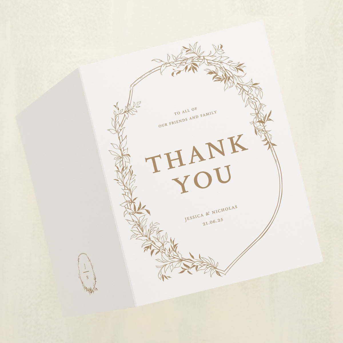 Monarch Thank You Card