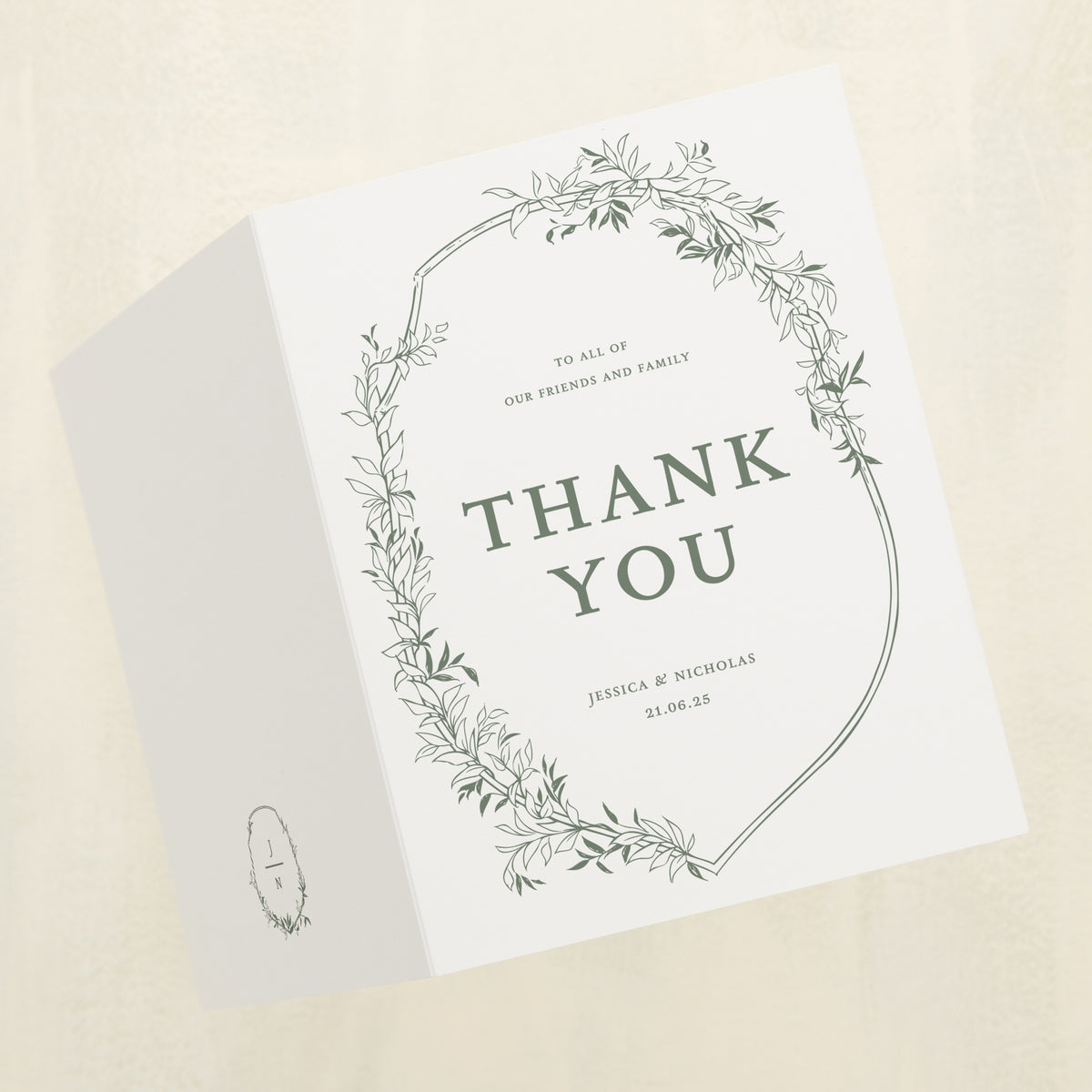 Monarch Thank You Card