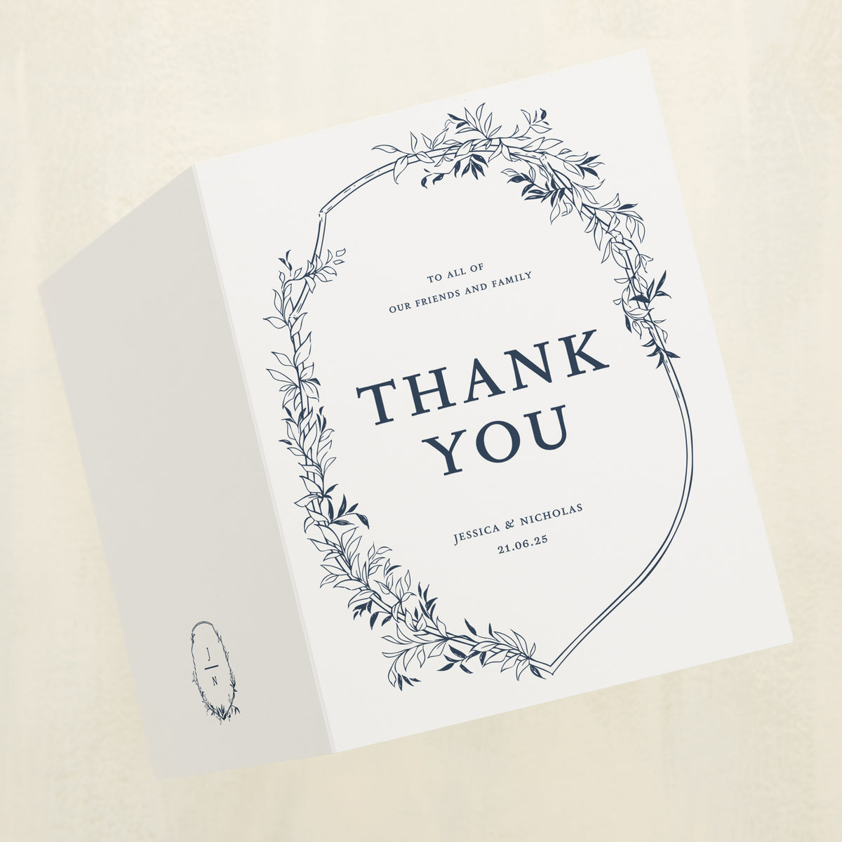 Monarch Thank You Card