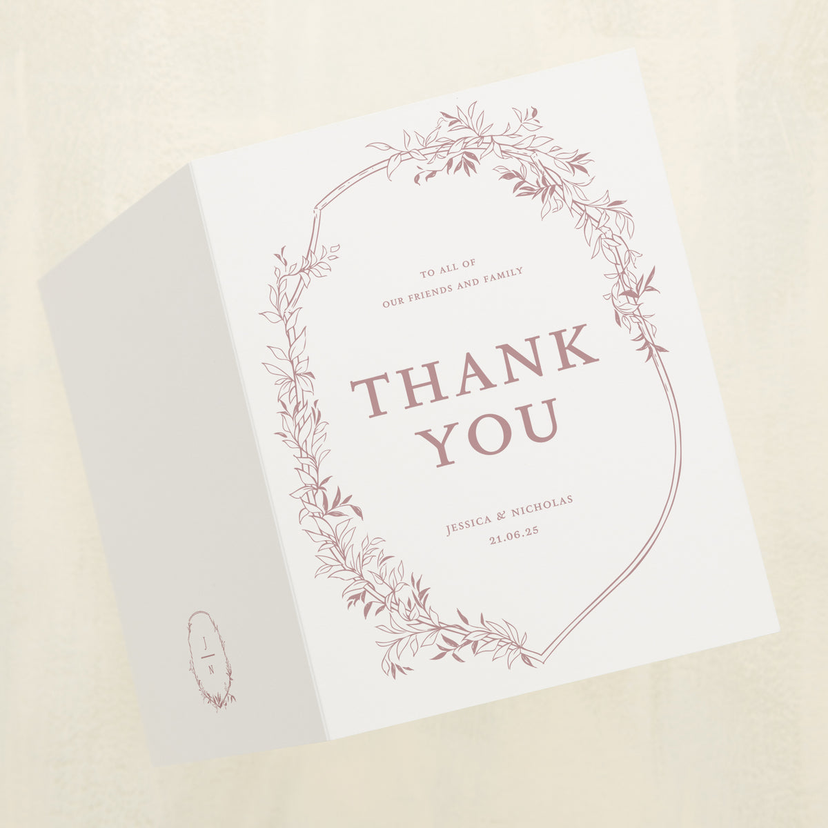 Monarch Thank You Card