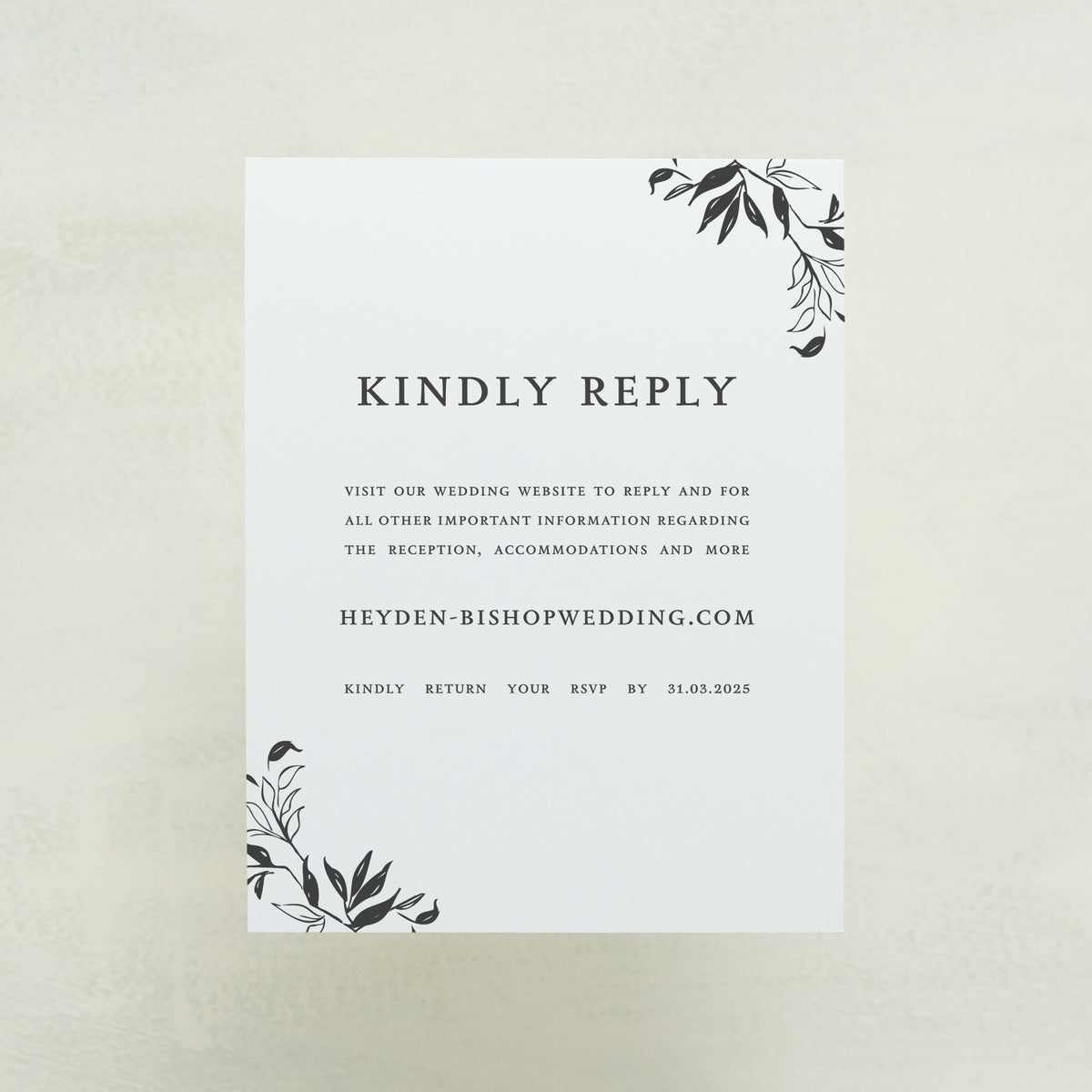 Monarch Digital RSVP Card