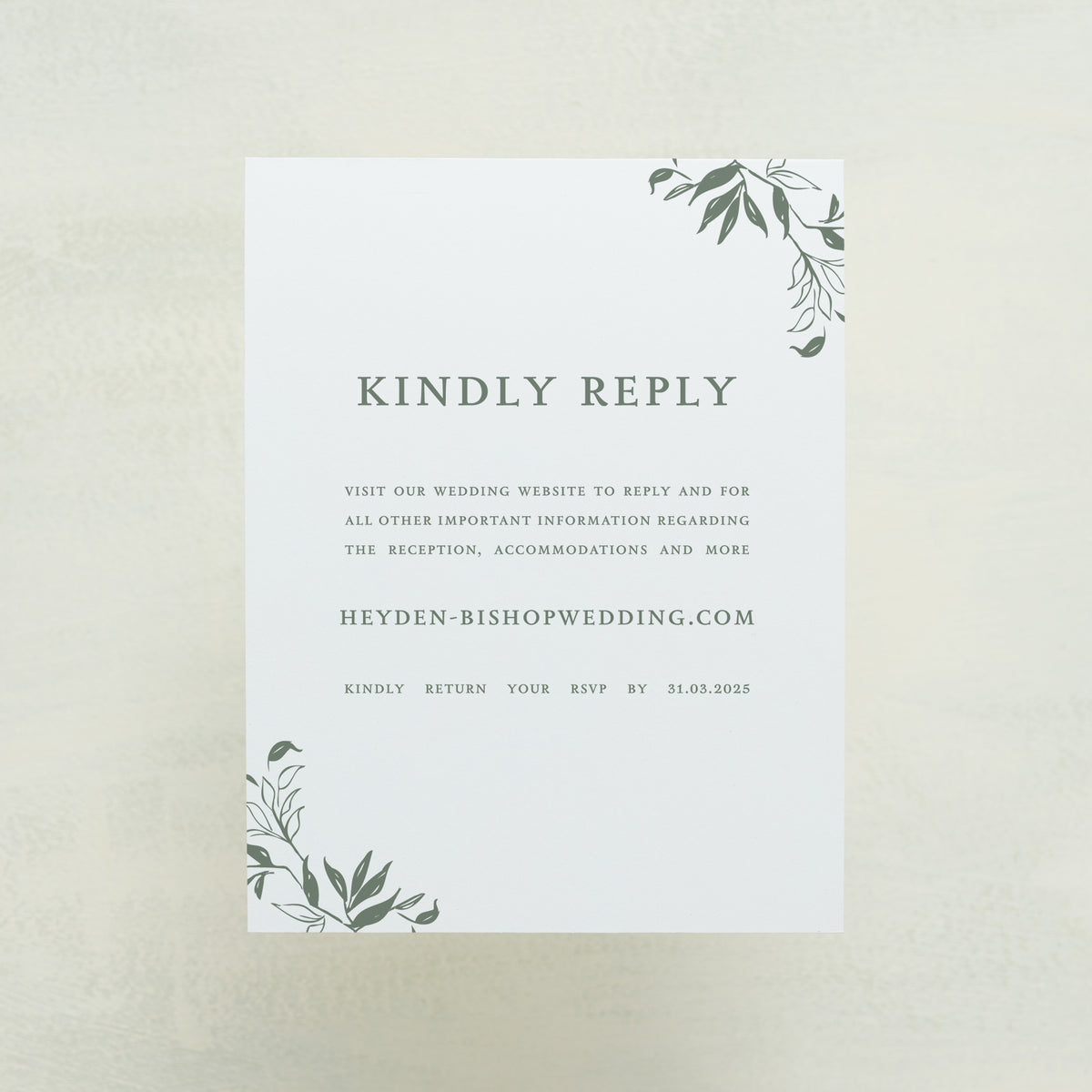 Monarch Digital RSVP Card