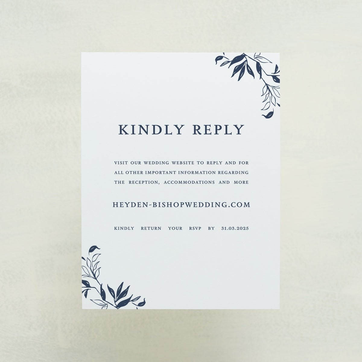 Monarch Digital RSVP Card