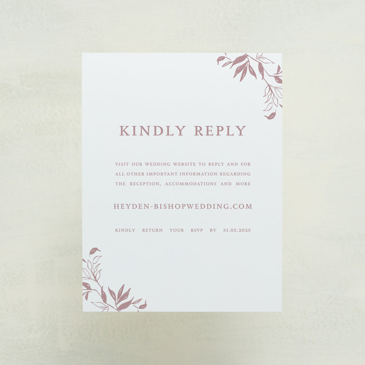 Monarch Digital RSVP Card