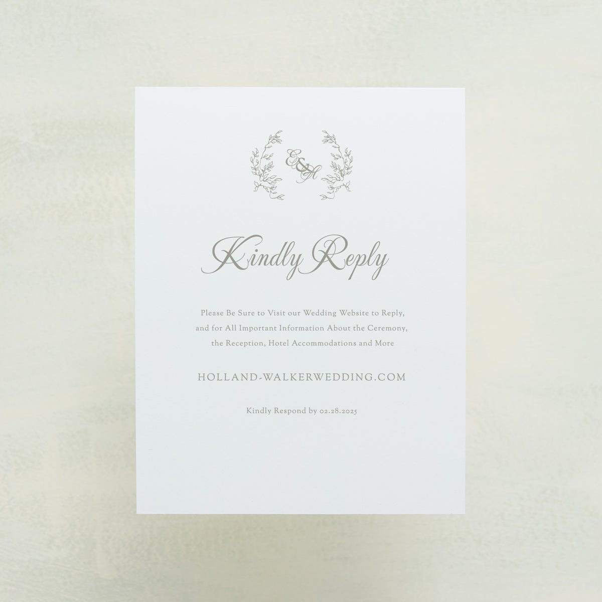 Promenade Digital RSVP Card