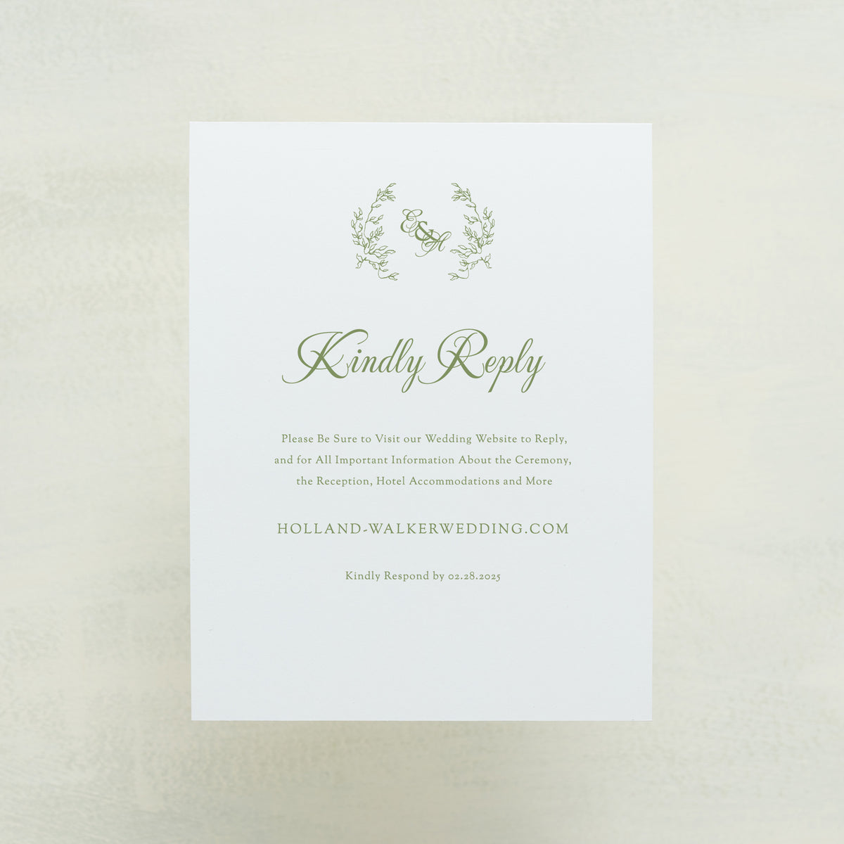 Promenade Digital RSVP Card