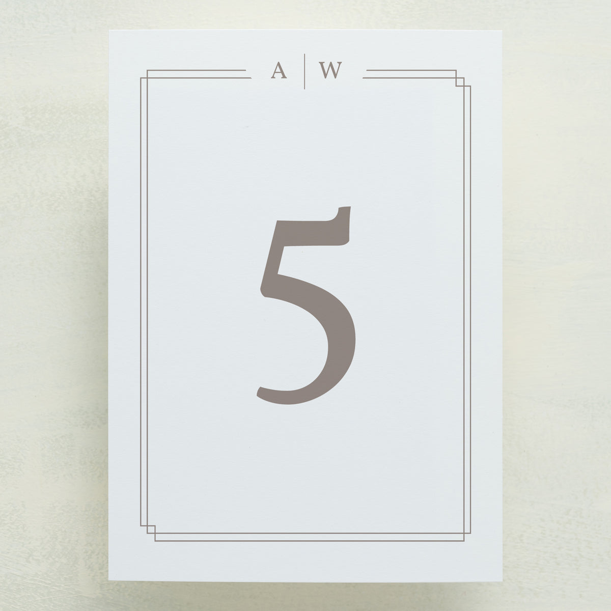 Always Traditional Table Number