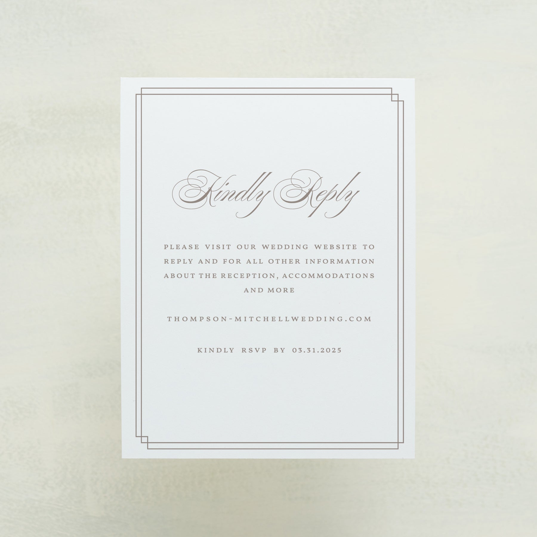 Always Traditional Digital RSVP Card