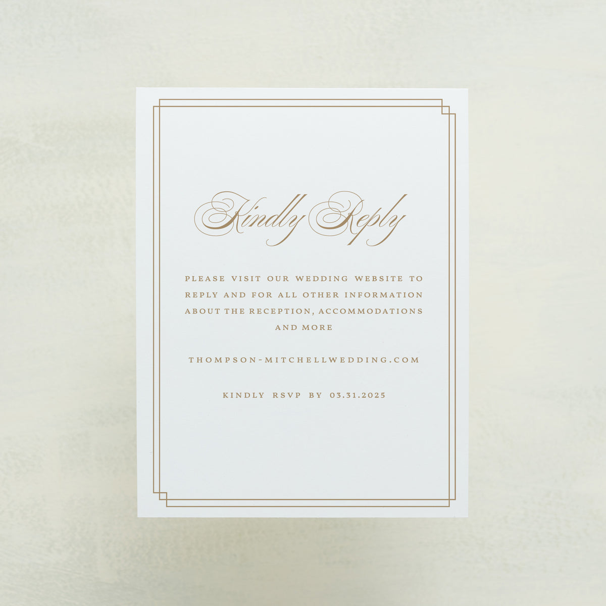 Always Traditional Digital RSVP Card