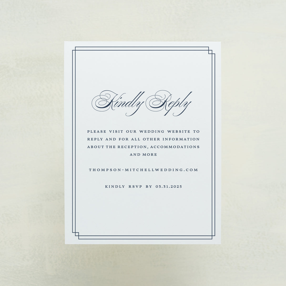 Always Traditional Digital RSVP Card