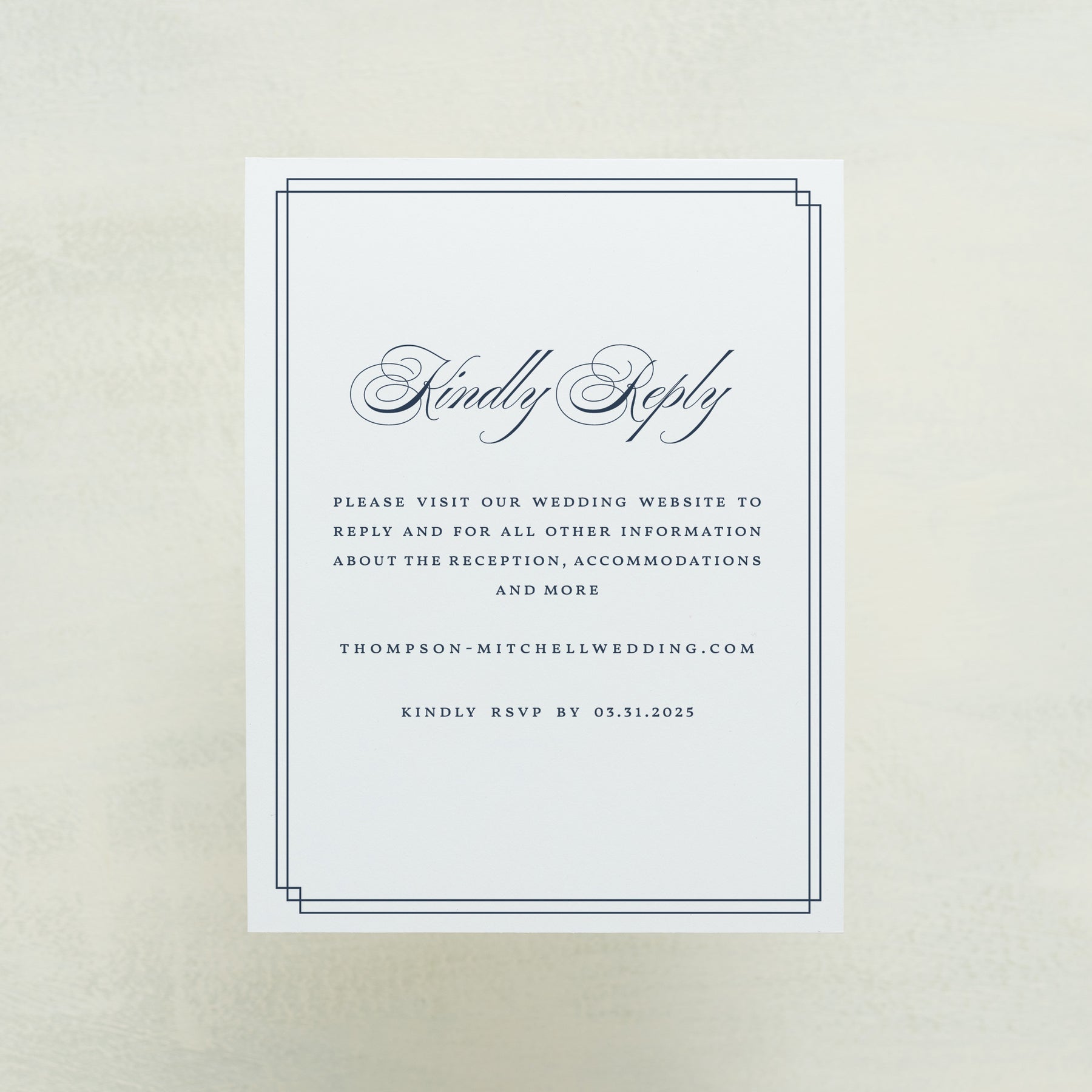 Always Traditional Digital RSVP Card