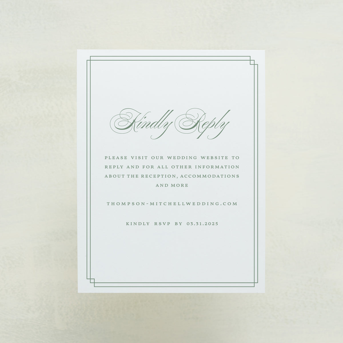 Always Traditional Digital RSVP Card