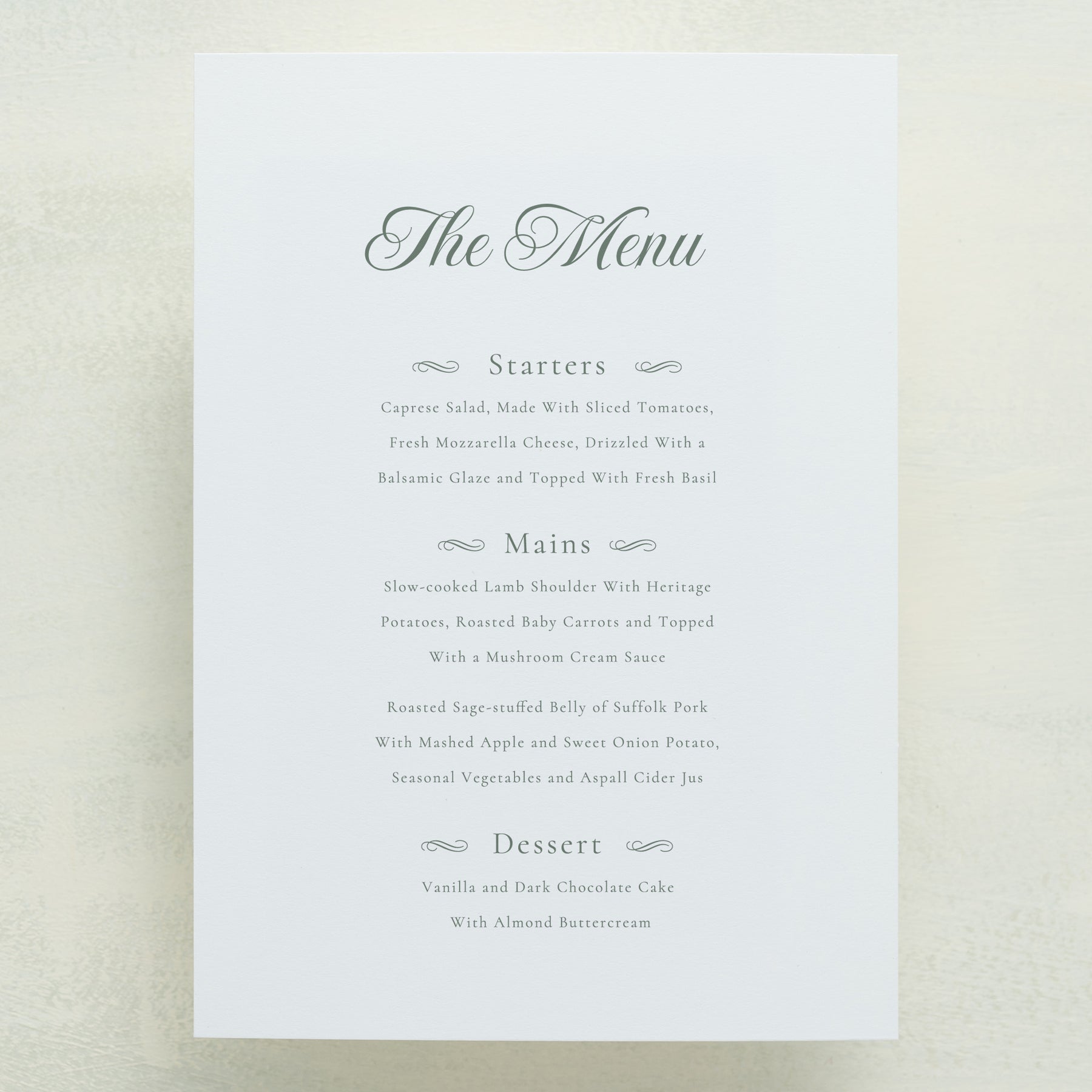 Monroe Menu