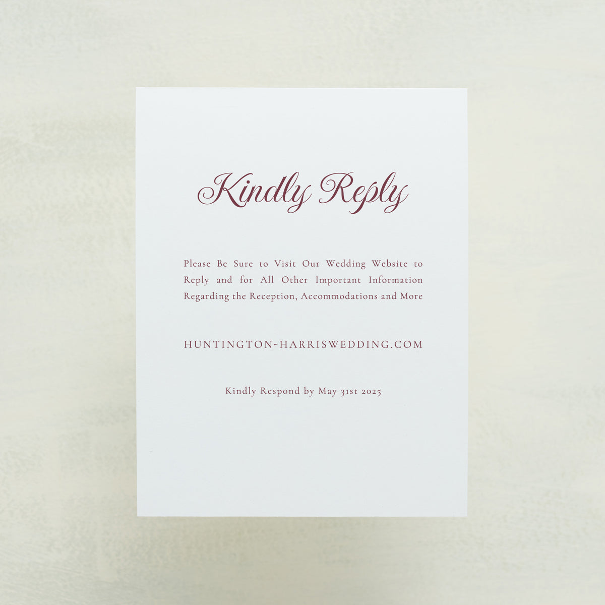 Monroe Digital RSVP Card