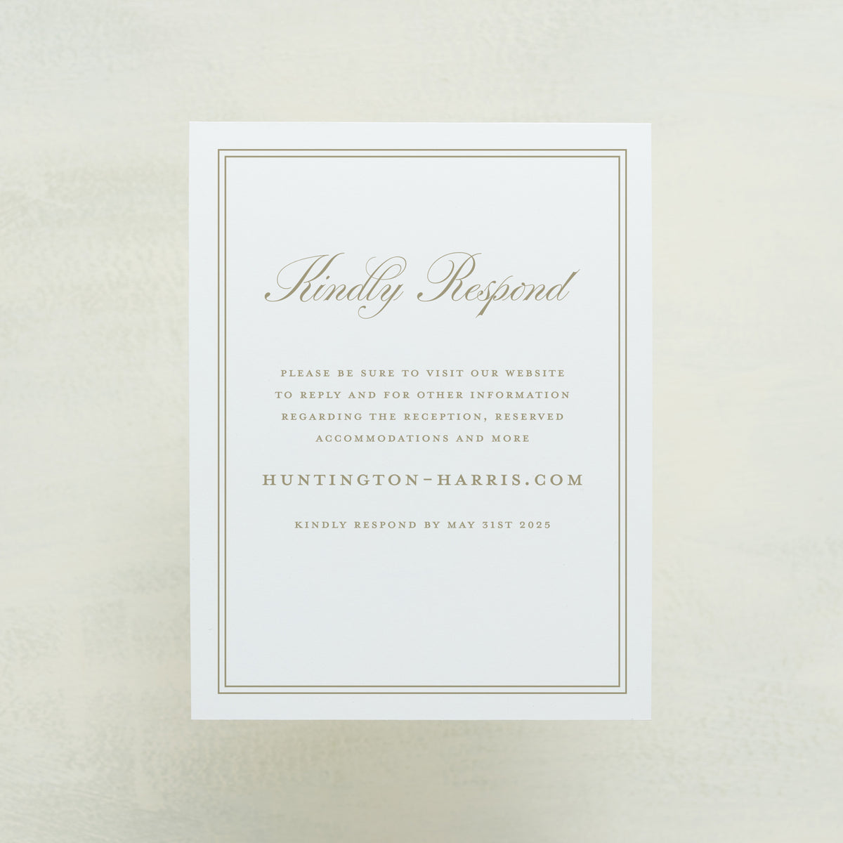 Maison Digital RSVP Card