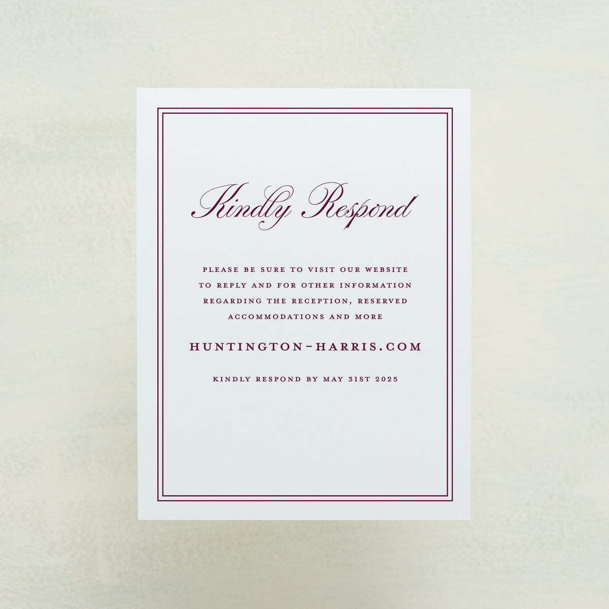 Maison Digital RSVP Card